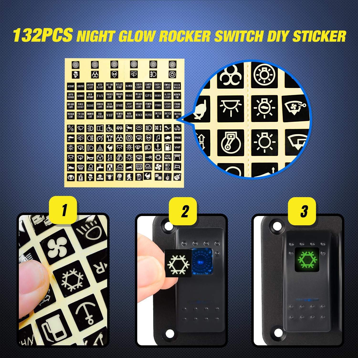 Nilight 4 Gang Rocker Switch Panel Waterproof Pre-Wired Aluminum with PD Type C and USB Cigarette Lighter Socket Voltmeter 12V 2