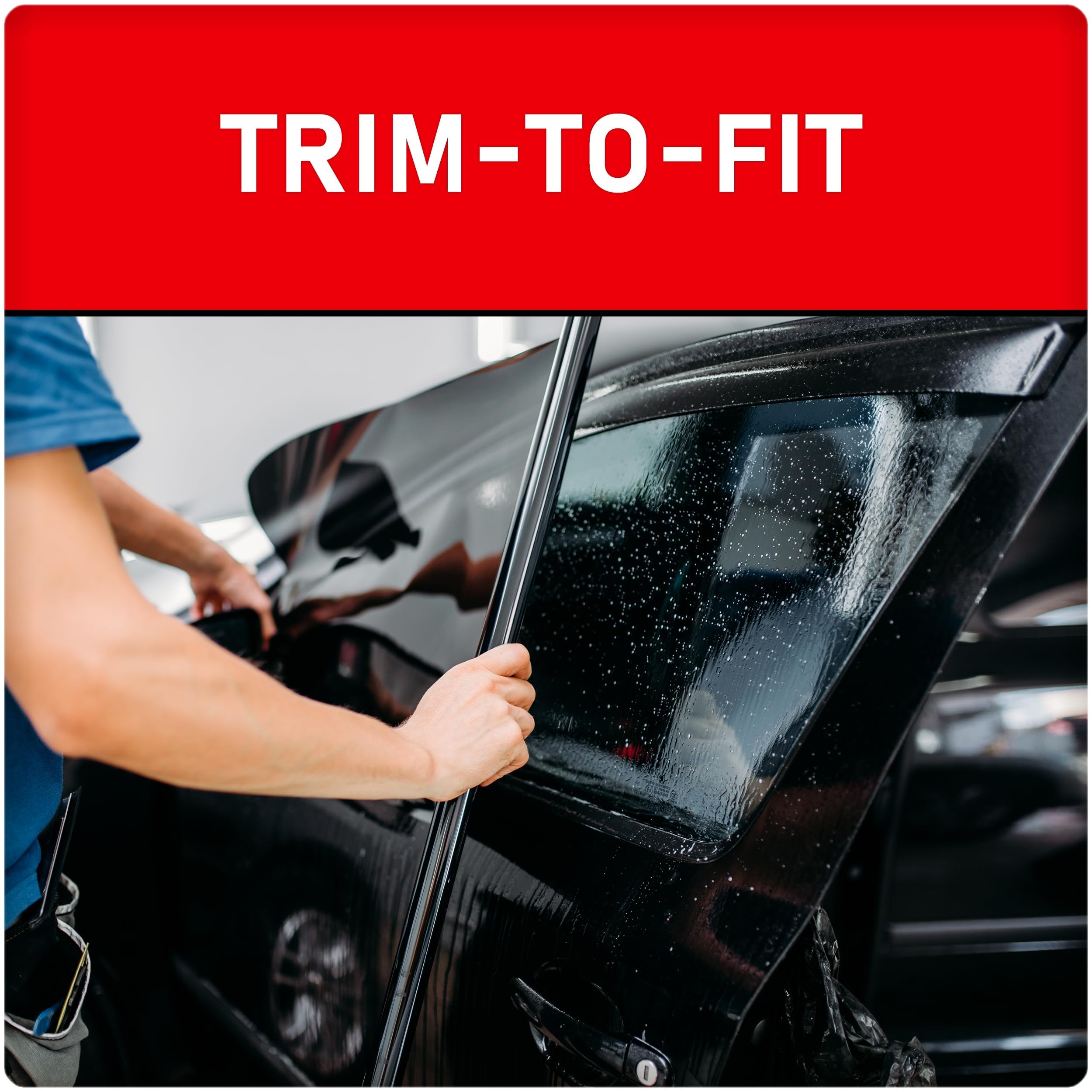 Black Magic Insta-Cling 5% Vlt Tinted Window Film, Reusable Car Window Tint, Privacy Film, Stick-On Auto Tint Kit, 26 Inches X 7