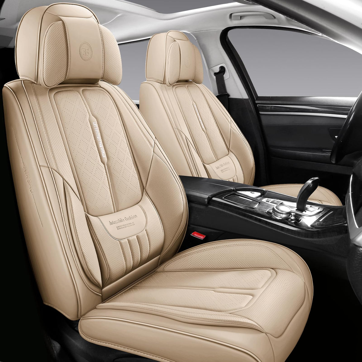 Ns Yolo Universal Fit Full Coverage Leather Car Seat Covers For Cars,Suvs And Pick-Up Trucks, Car Seat Protector,Automotive Seat
