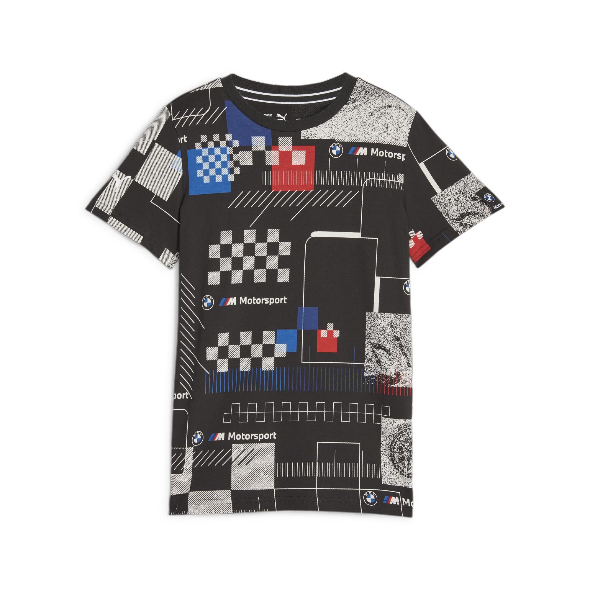 PUMA Kid's BMW M Motorsport Graphic T-Shirt, Black, Large