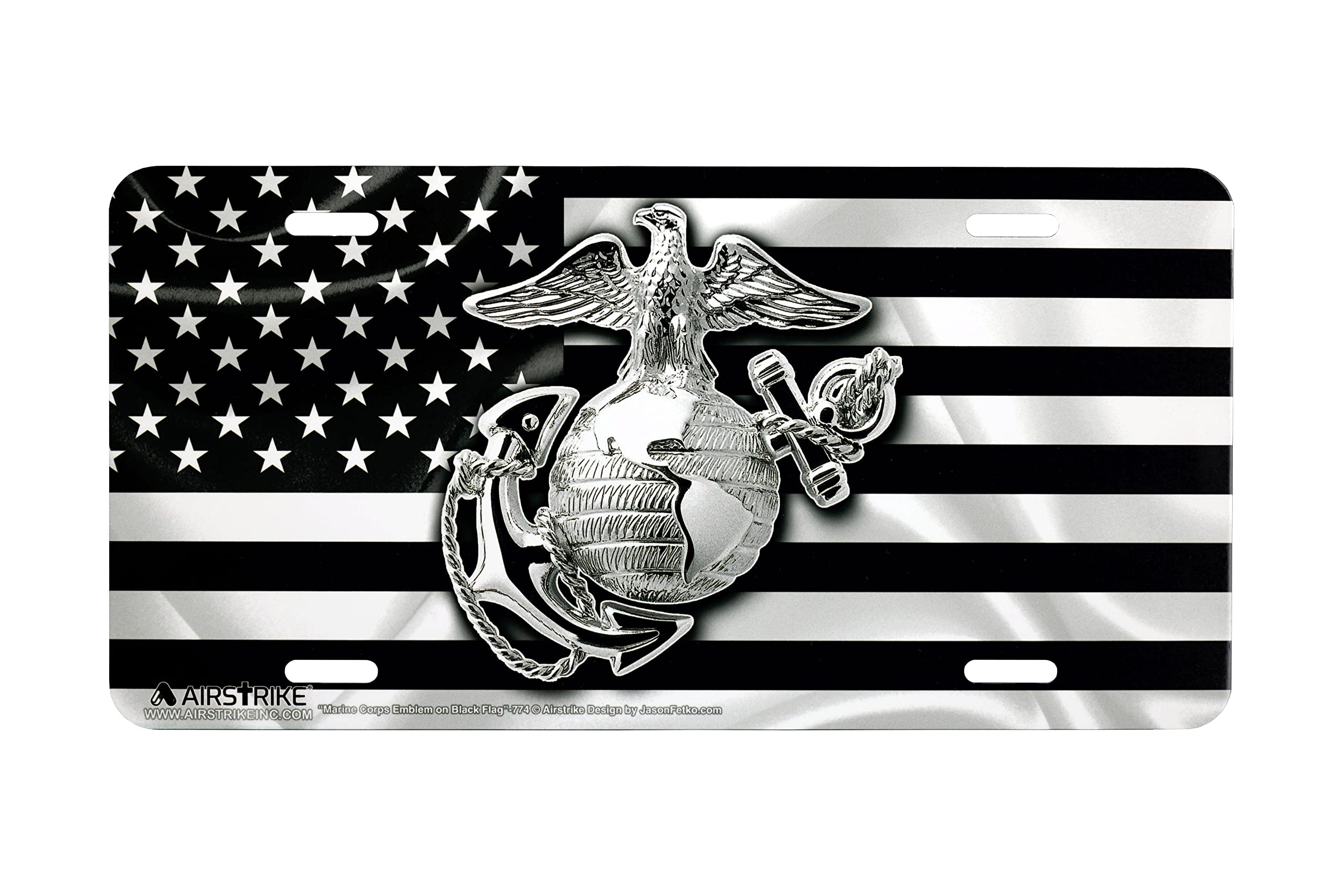 Marine Corps License Plate, Usmc License Plate, Marine License Plate, Usmc License Plates For Front Of Car, Usmc Black Flag Lice