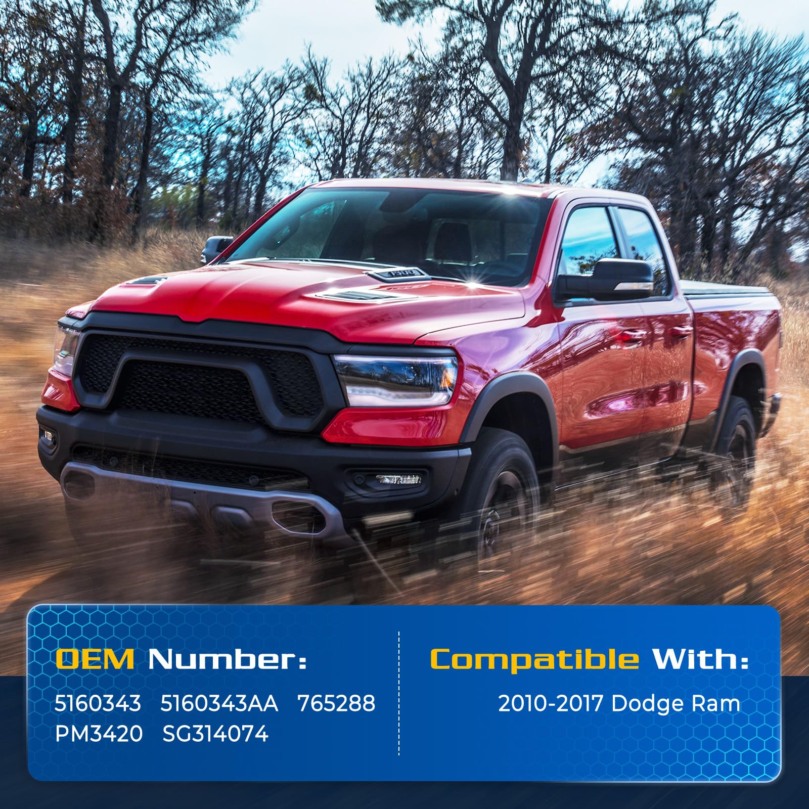 Arana Hood Struts For 2009-2010 Dodge Ram 1500 2500 3500, Front Engine Hood Gas Shocks Lift Support Fits 2010-2020 Ram 1500 2500