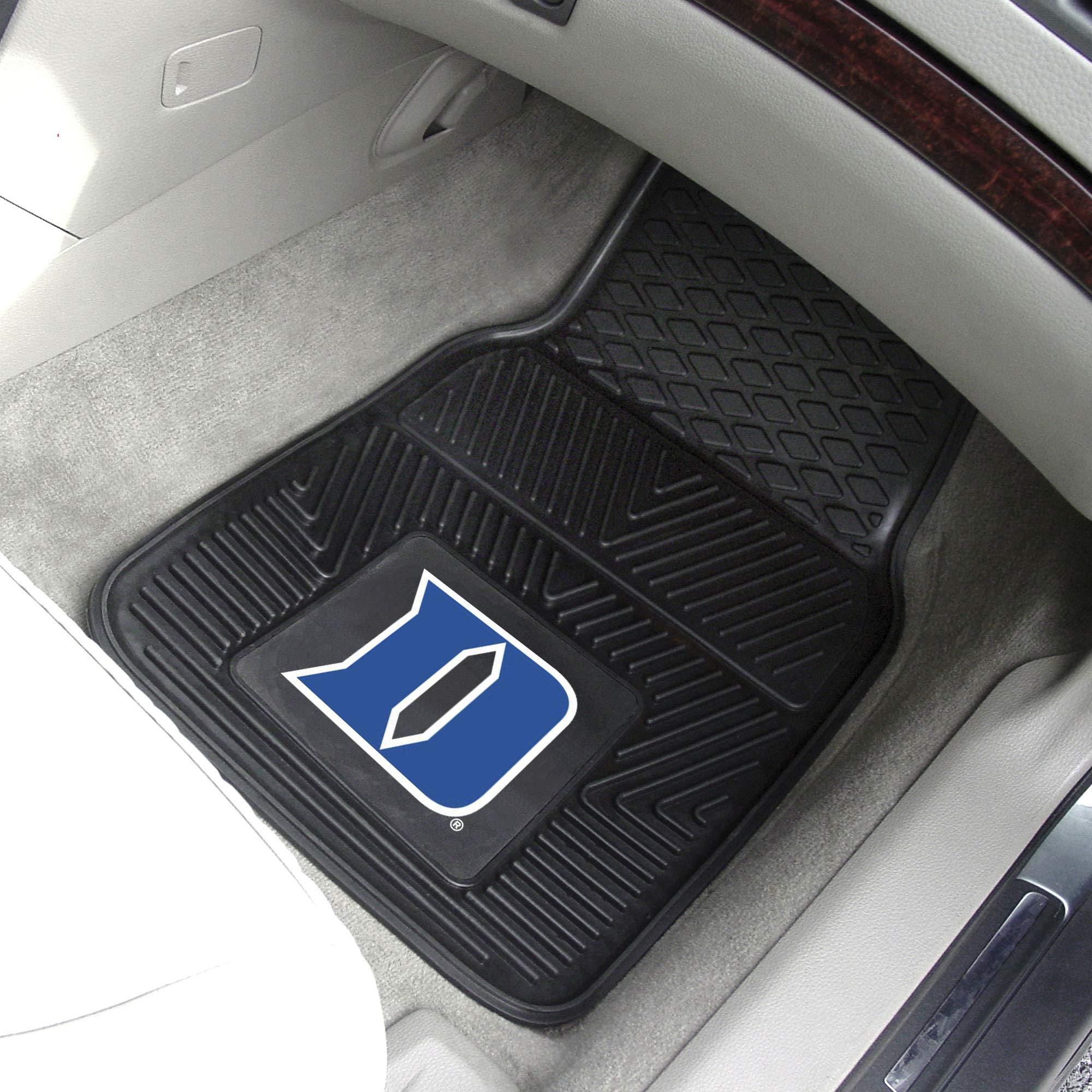 Fanmats Duke University Blue Devils Set of 4 Car Mats for Cars, SUV, Pickups - All Weather Protection, Deep Reservoir Design, Un