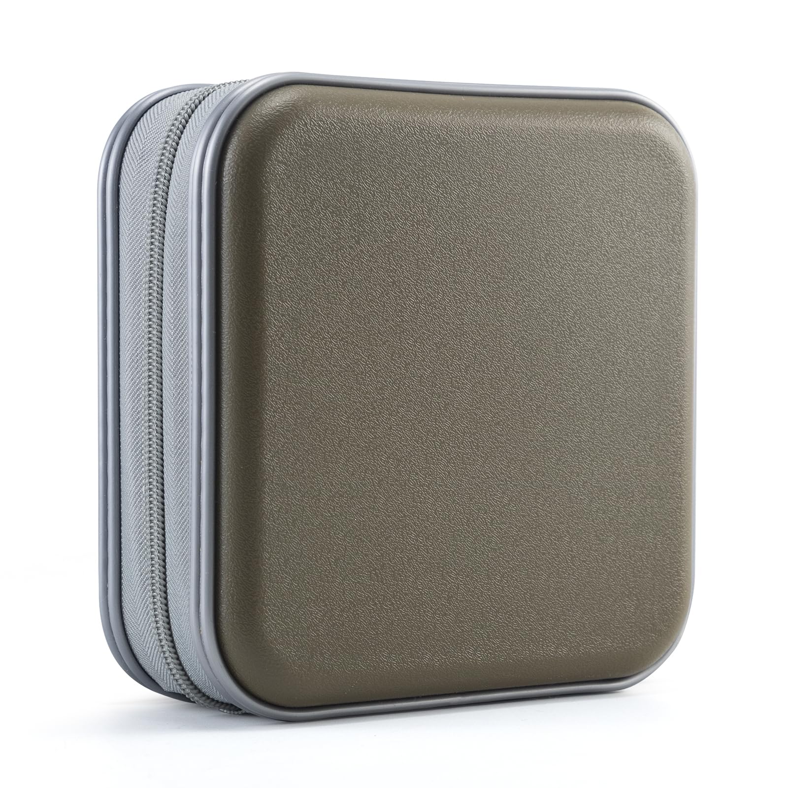 Uentip Cd Case For Car,48 Capacity Dvd Case Portable Zipper Cd Case Holder Large Storage Cd Wallet Cd Organizer Home Travel (Oli