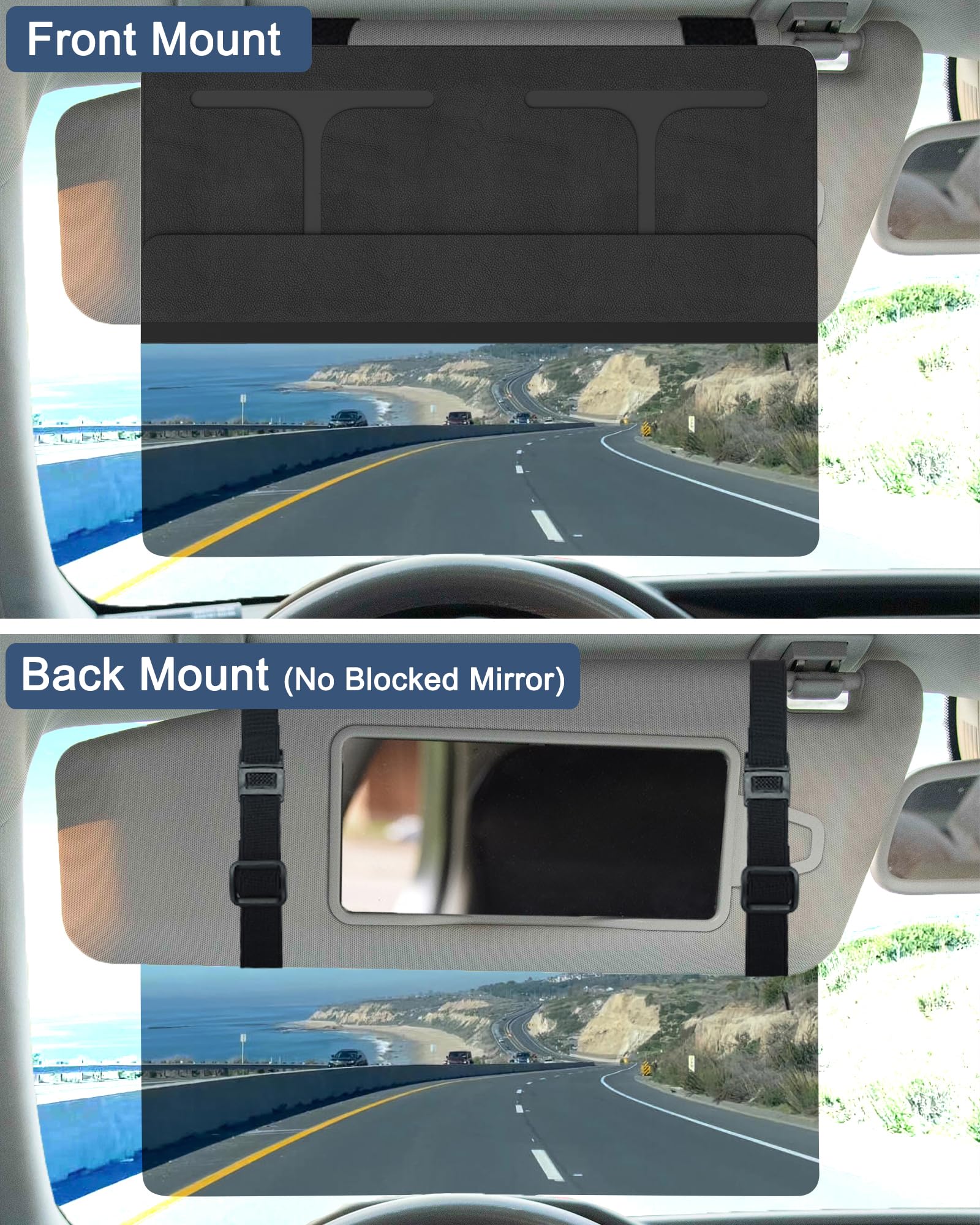 Nazzo Car Visor Extender Sun Blocker, Polarized Sunvisor Extension With Removable Magnetic Pc Lens, Anti Glare Car Visor Extende