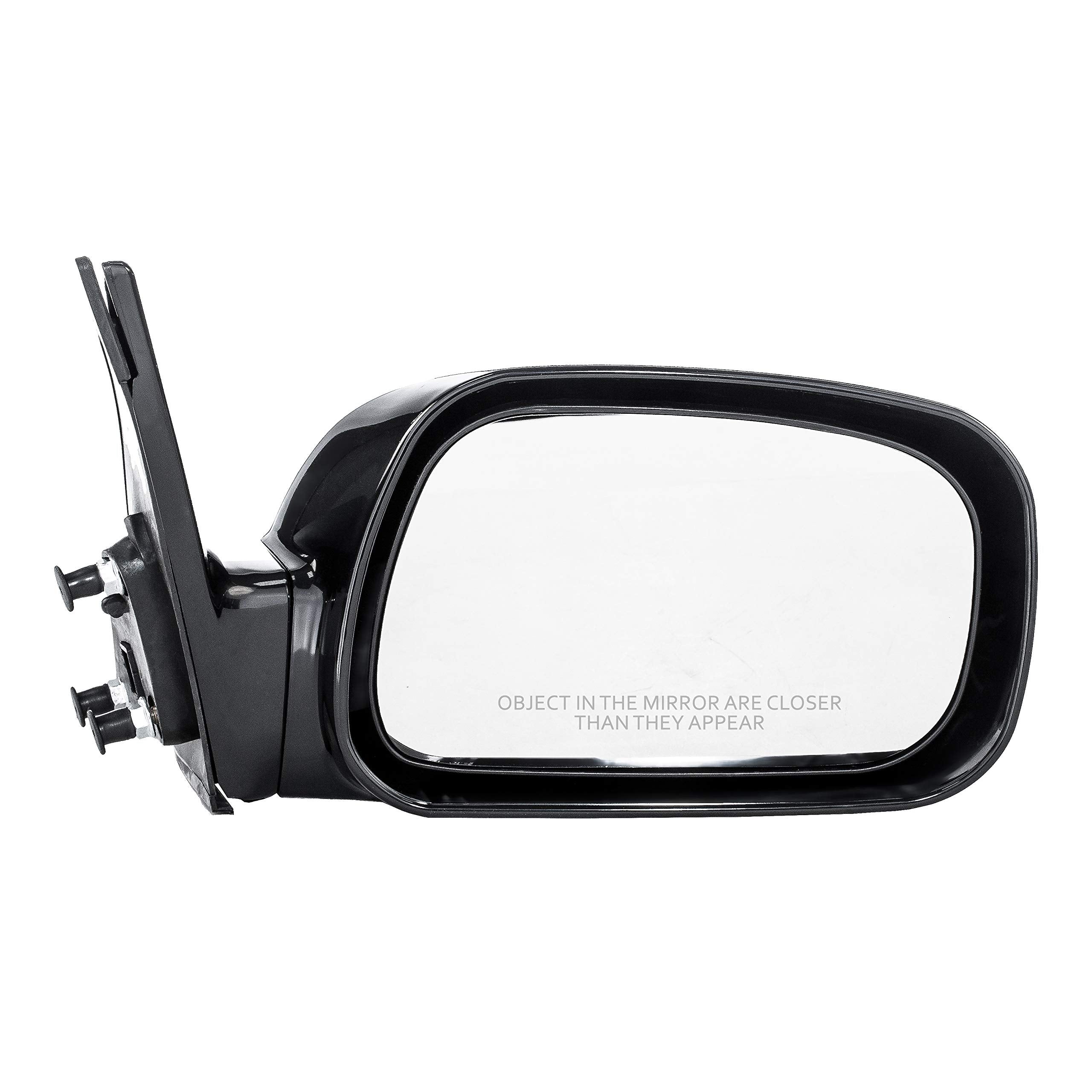 Dependable Direct Dependable Direct Right Passenger Side Unpainted Power Operated Non-Heated Non-Folding Door Mirror for USA Bui
