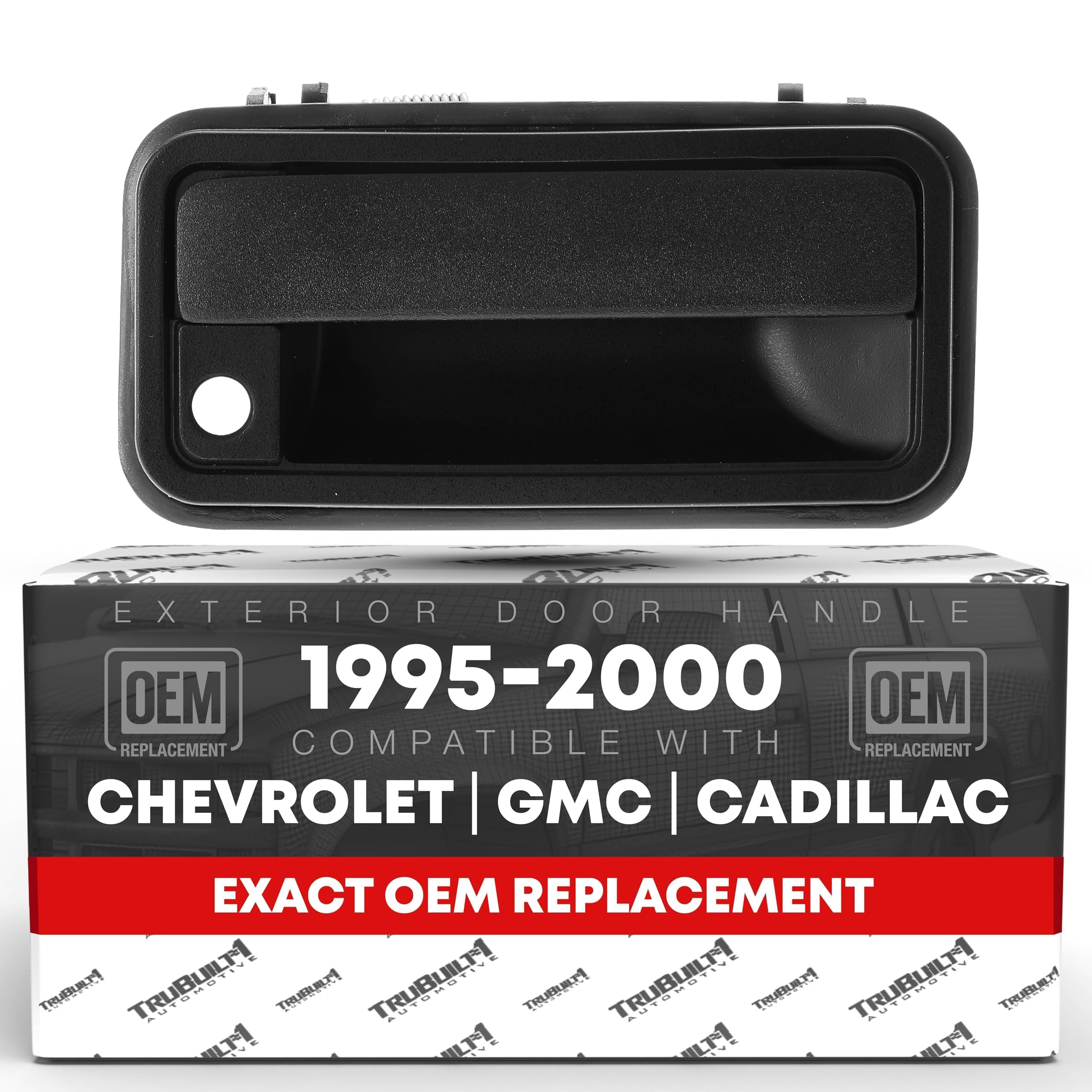 Exterior Front Passenger Door Handle, Upgraded Metal - Compatible With 1995-2000 Chevrolet, Gmc C/K 1500 2500 3500 Suburban Taho