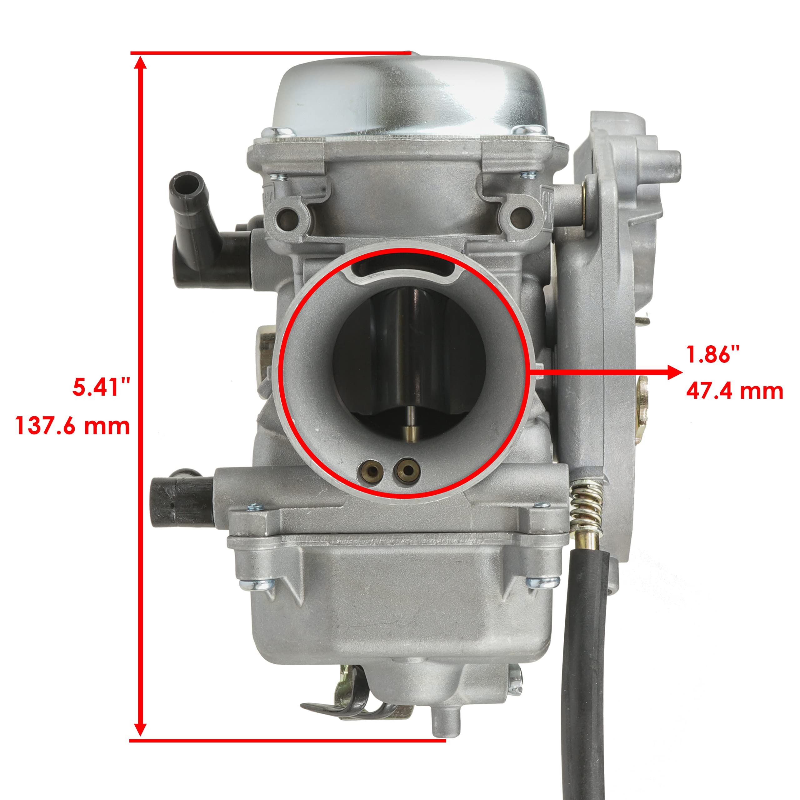 Caltric Carburetor Compatible With Kawasaki Prairie 300 Kvf300B Kvf300A 2X4 4X4 1999 2000 2001 2002
