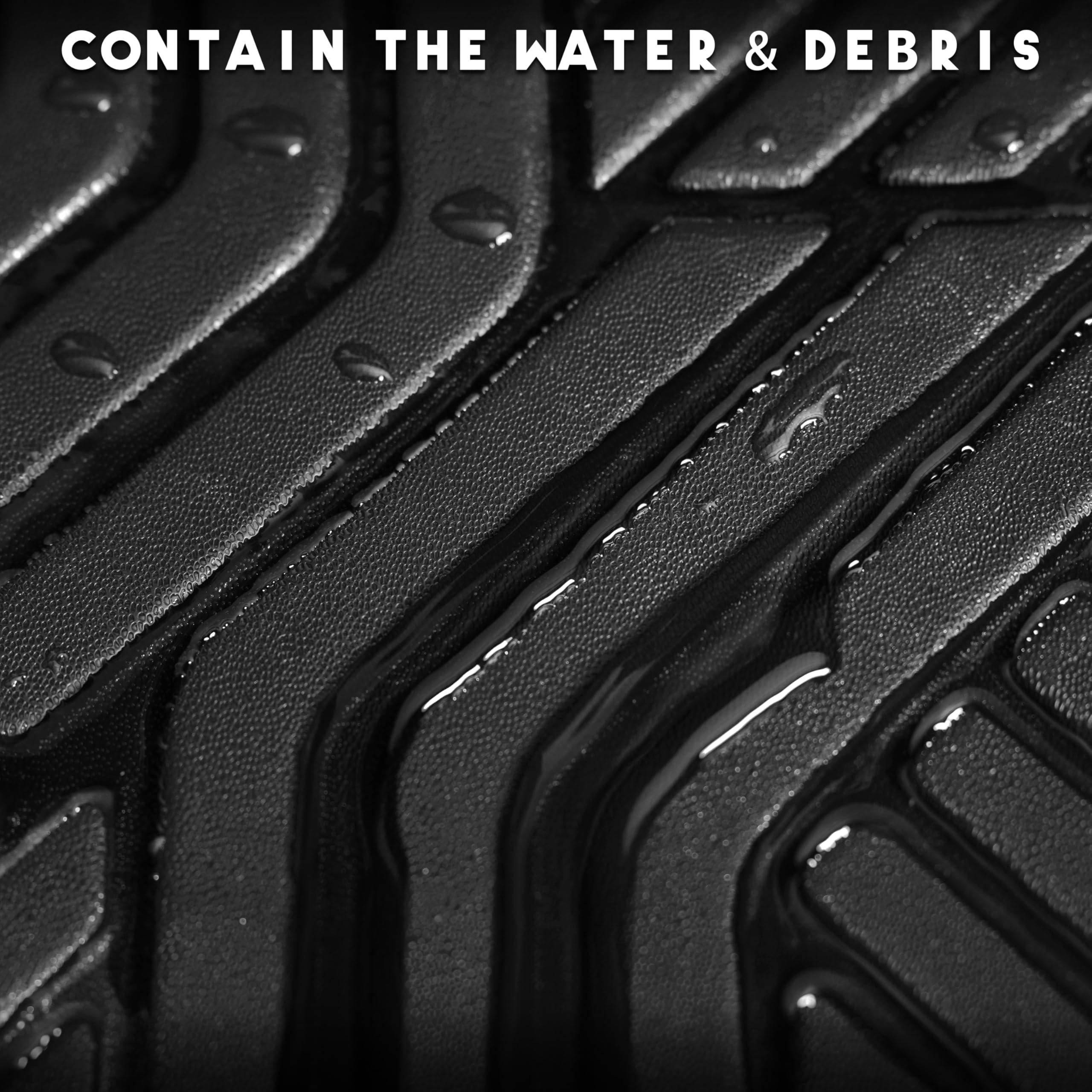 Karpal Floor Mats For Honda Hr-V 2023 2024 2025, Front & 2Nd Row, Tpe Rubber All Weather Protection Floor Liners Odorless Anti-S