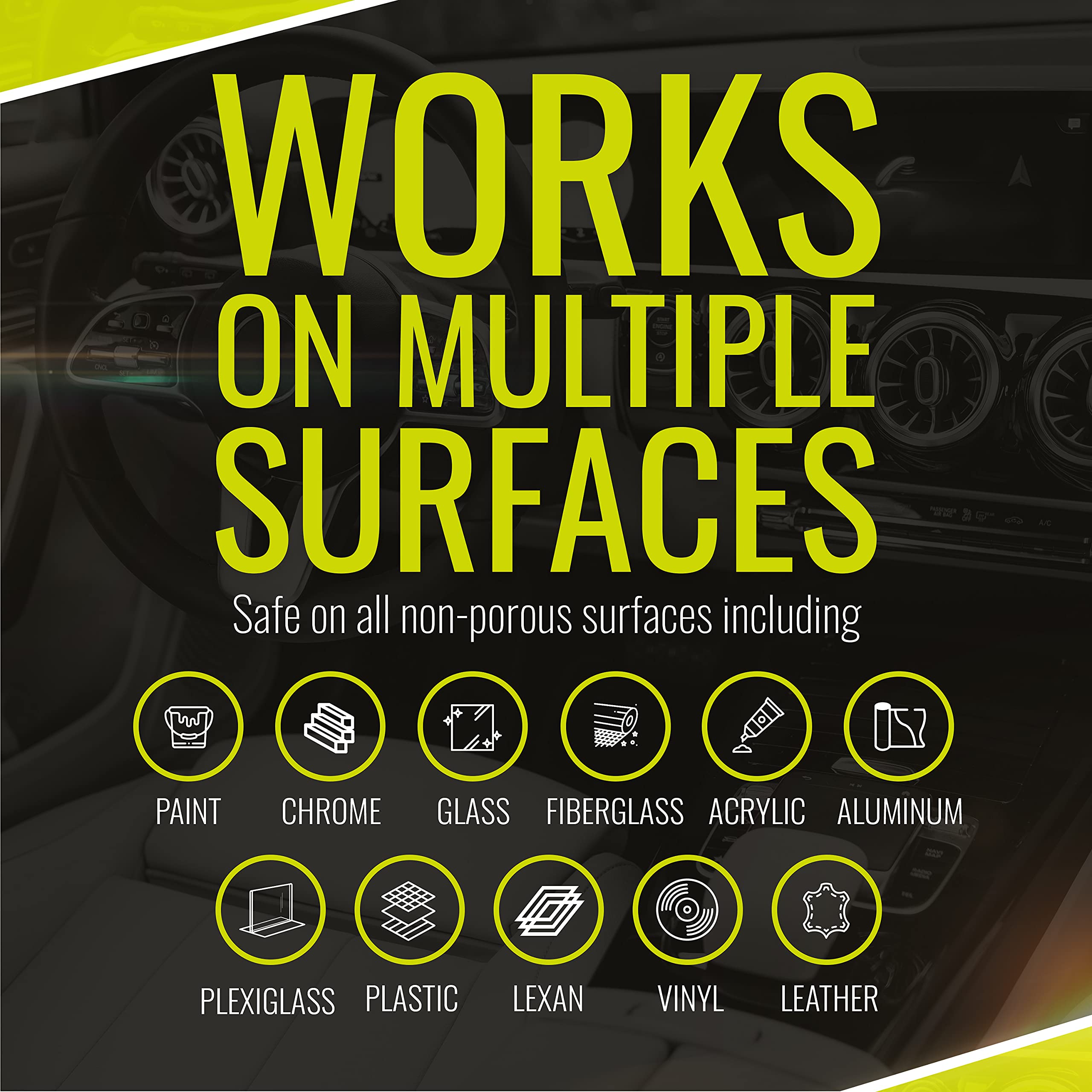 Bugslide Microfiber Mesh X-Treme Cleaning Cloth - Cleans And Polishes All Vehicle Surfaces Without Scratching, Waffle Weave For Extra Cleaning Power, Use With All Bugslide Cleaning Products