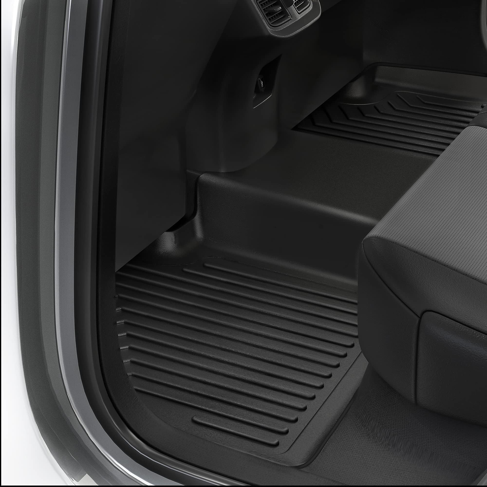 Oedro Floor Mats Compatible With 2019-2025 Nissan Altima, Unique Black Tpe All-Weather Guard Includes 1St And 2Nd Row Full Set L