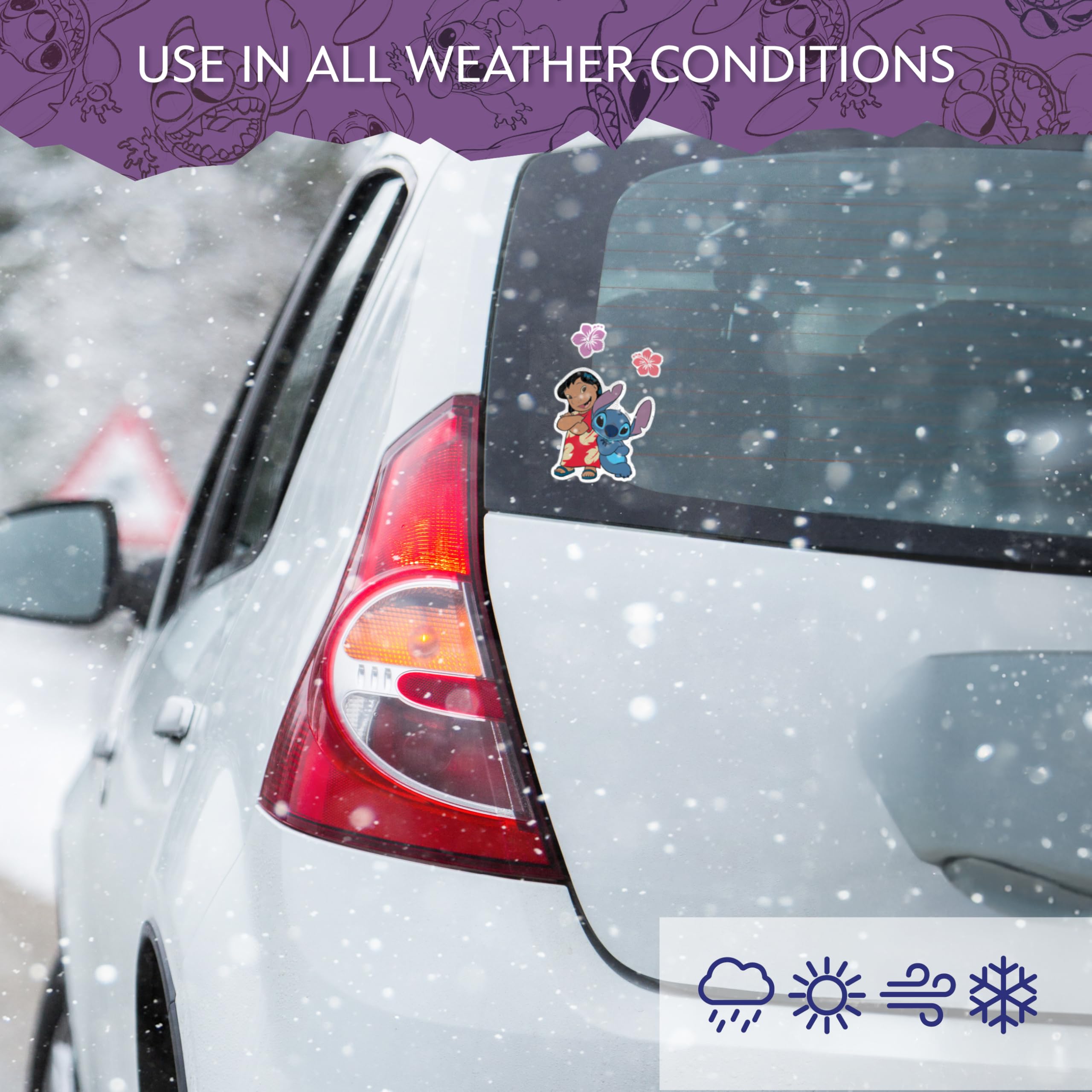 Disney Lilo and Stitch Decals - Set of 6 Lilo and Stitch Stickers for Kids and Adults - Vinyl Decals for Laptop, Tumbler, Water