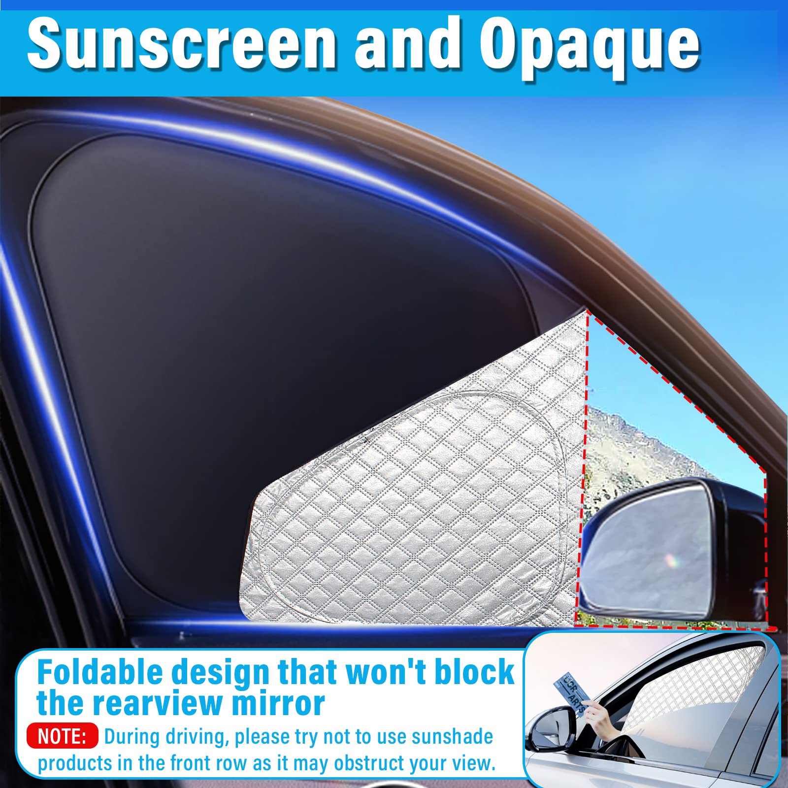 Kmf Windshield Sun Shade Replacement For Kia Telluride Accessories 2020-2024 2025, Side Window Sun Shade Cover Sun Visor Shield