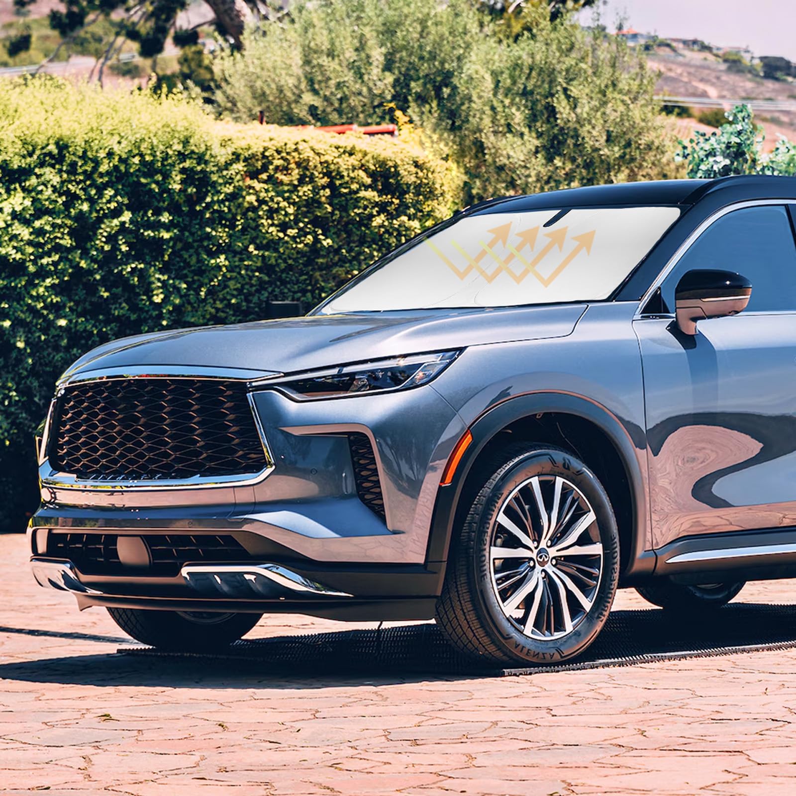 Sun Shade For Infiniti Qx60 Windshield Sunshades For 2014-2023 2024 2025 Infiniti Qx60 Windshield Cover Front Window Shields 240