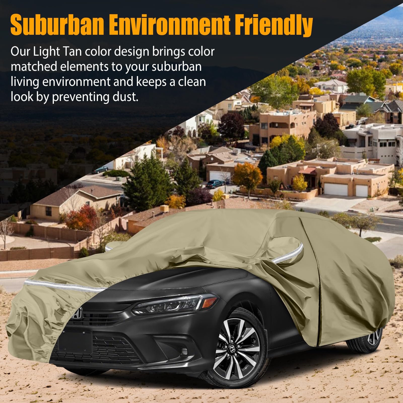 Waterproof Car Covers Replace for 2007-2025 Honda Accord, Multilayer Heavy Duty with Cotton Liner All Weather Custom-fit Car Cov