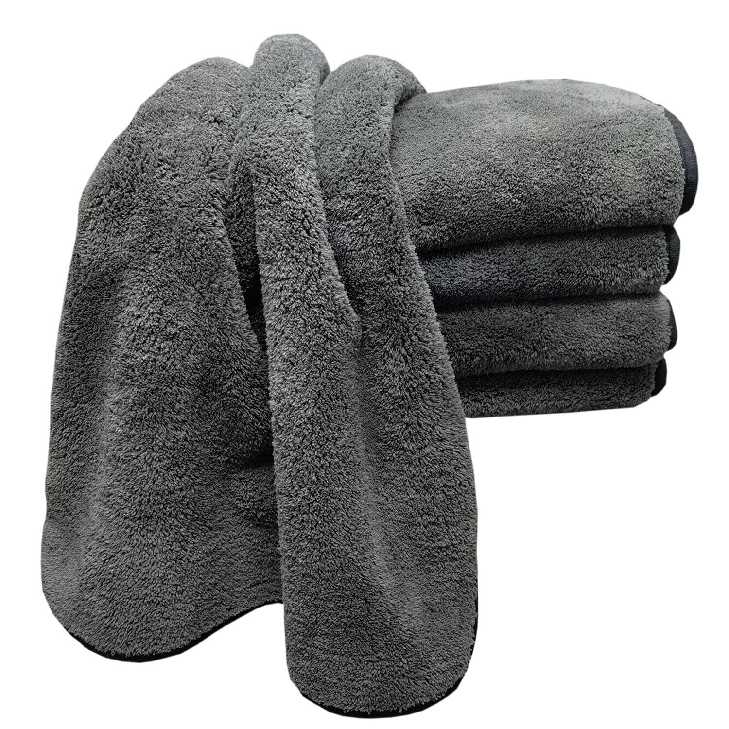 Gadgetking XXL Car Drying Towel 50x80cm 1200GSM Super Absorbent Highly Giant Truck Microfiber Caravan Dry Dryer High Absorbence 
