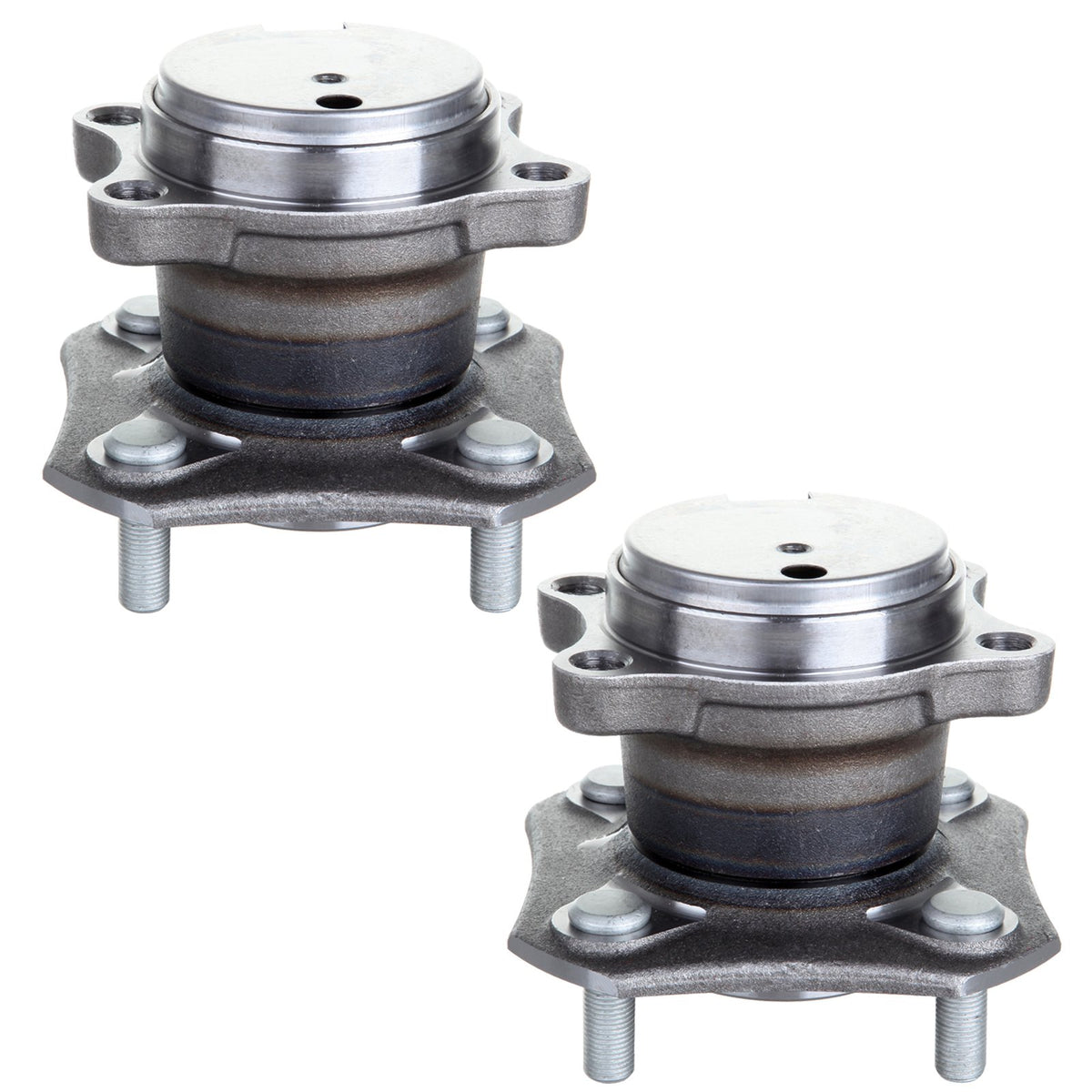 ECCPP Replacement for Pair of 2 New Complete Rear Wheel Hub Bearing Assembly 4 Lugs w/ABS for 2007-2012 Nissan 512384x2