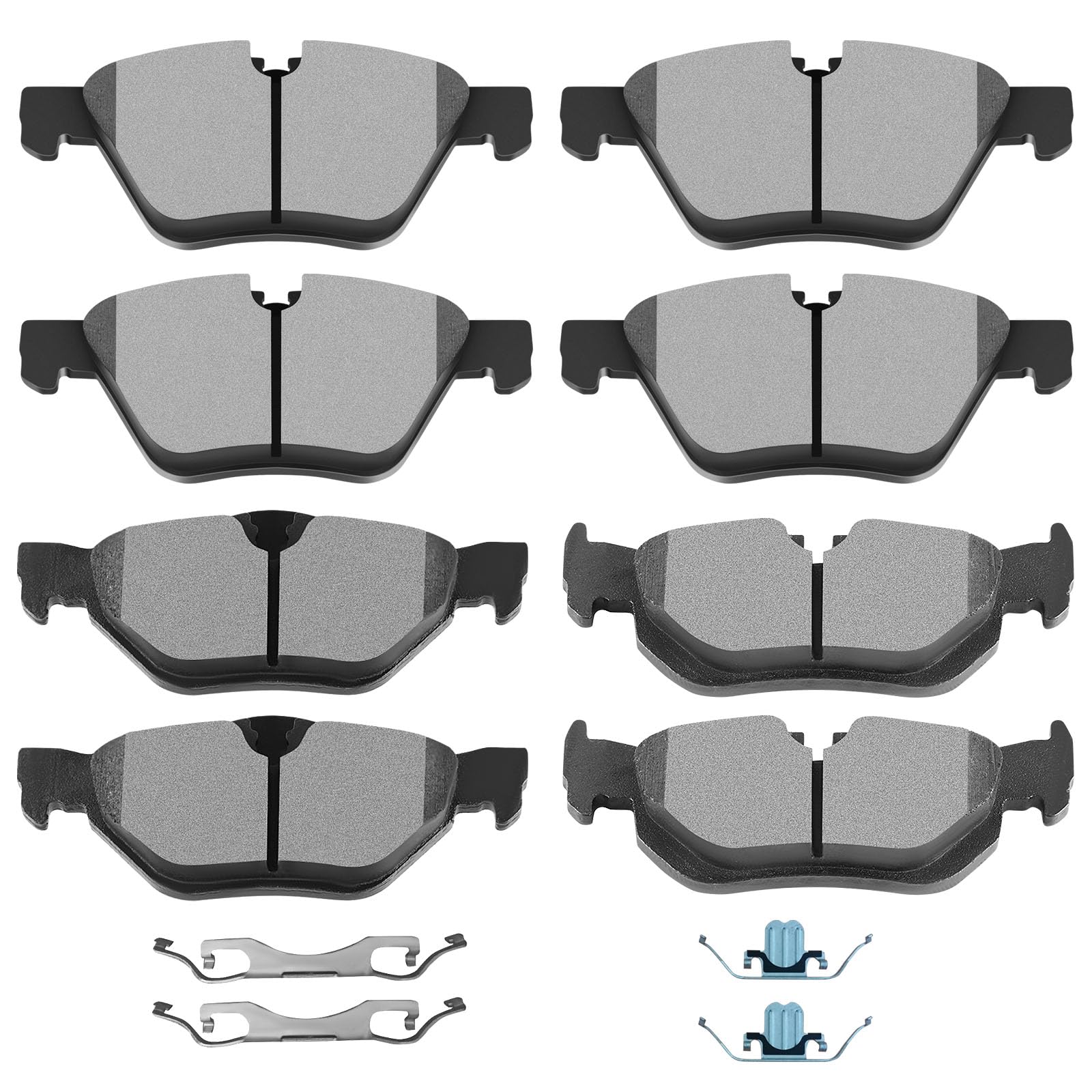 Scitoo D1267 D1061 Front Rear Semi-Metallic Brake Pads Sets Fit For Bmw 128I | For 325I | For 325Xi | For 328I | For 328Xi | For