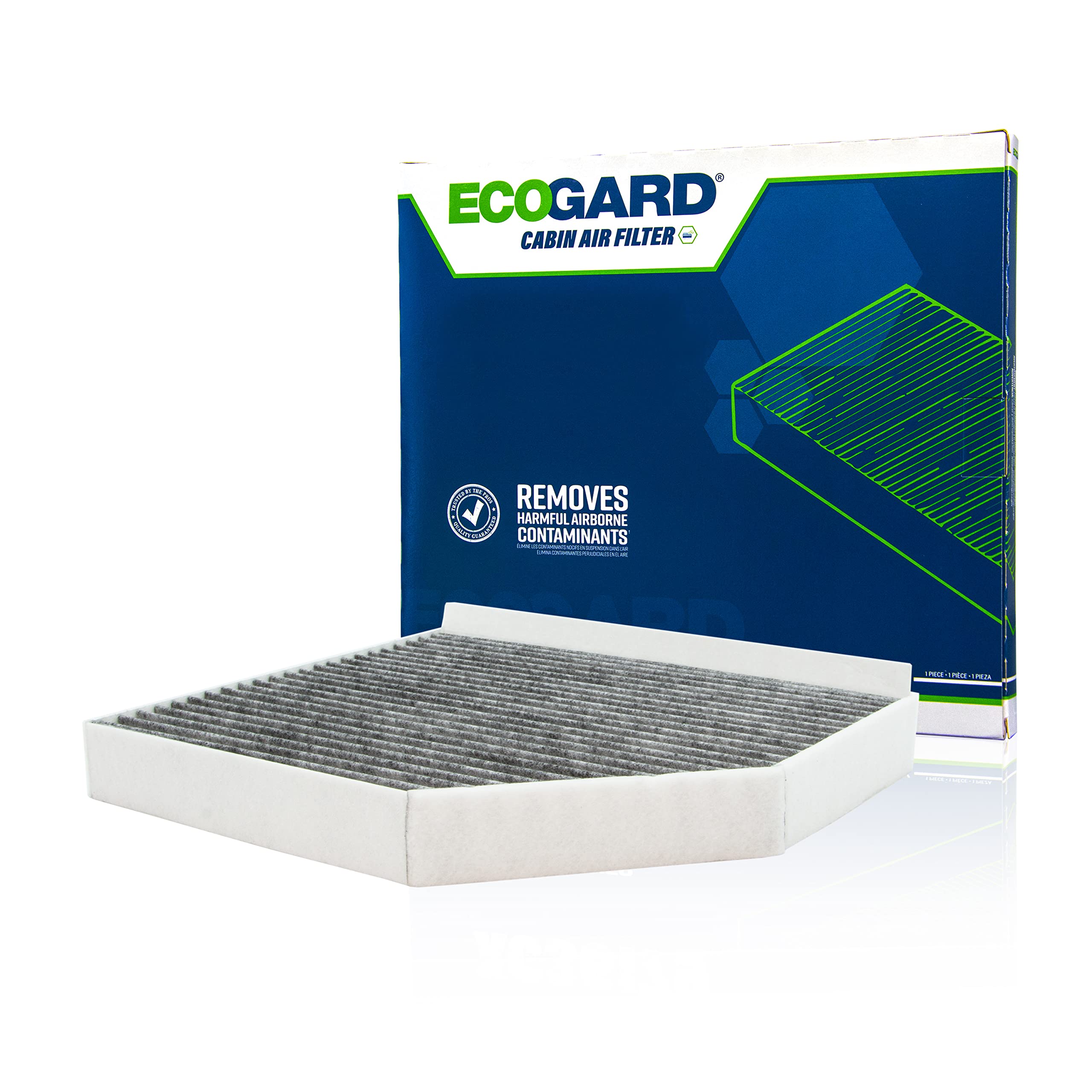 ECOGARD XC36071C Premium Cabin Air Filter with Activated Carbon Odor Eliminator Fits Audi Q5 2009-2017, A4 Quattro 2009-2016, A5