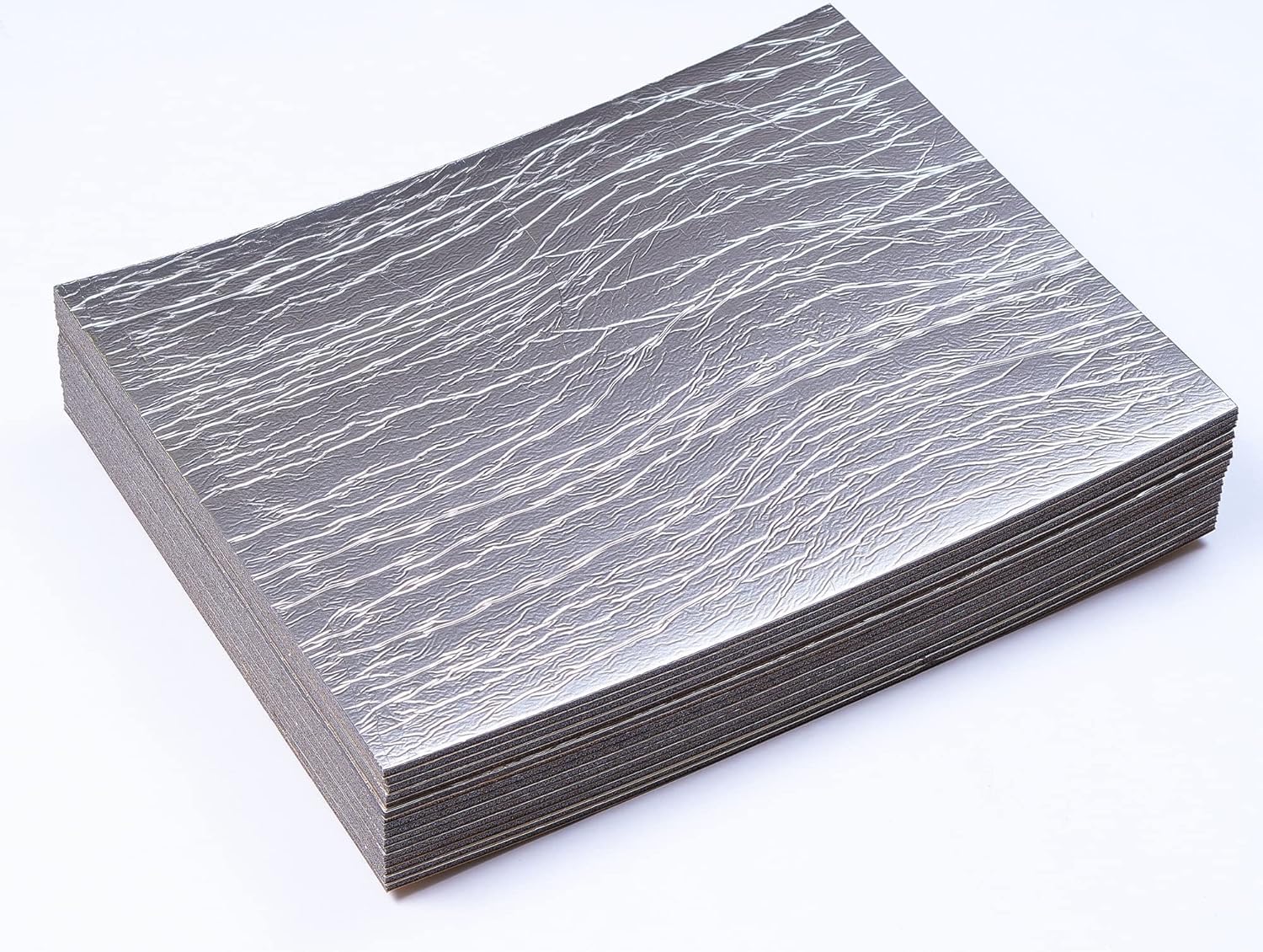 Siless Liner 157 Mil (4 Mm) 18 Sqft Aluminum Foil Finish Car Sound Deadening & Heat Insulation Closed Cell Foam - Pe Foam Sound