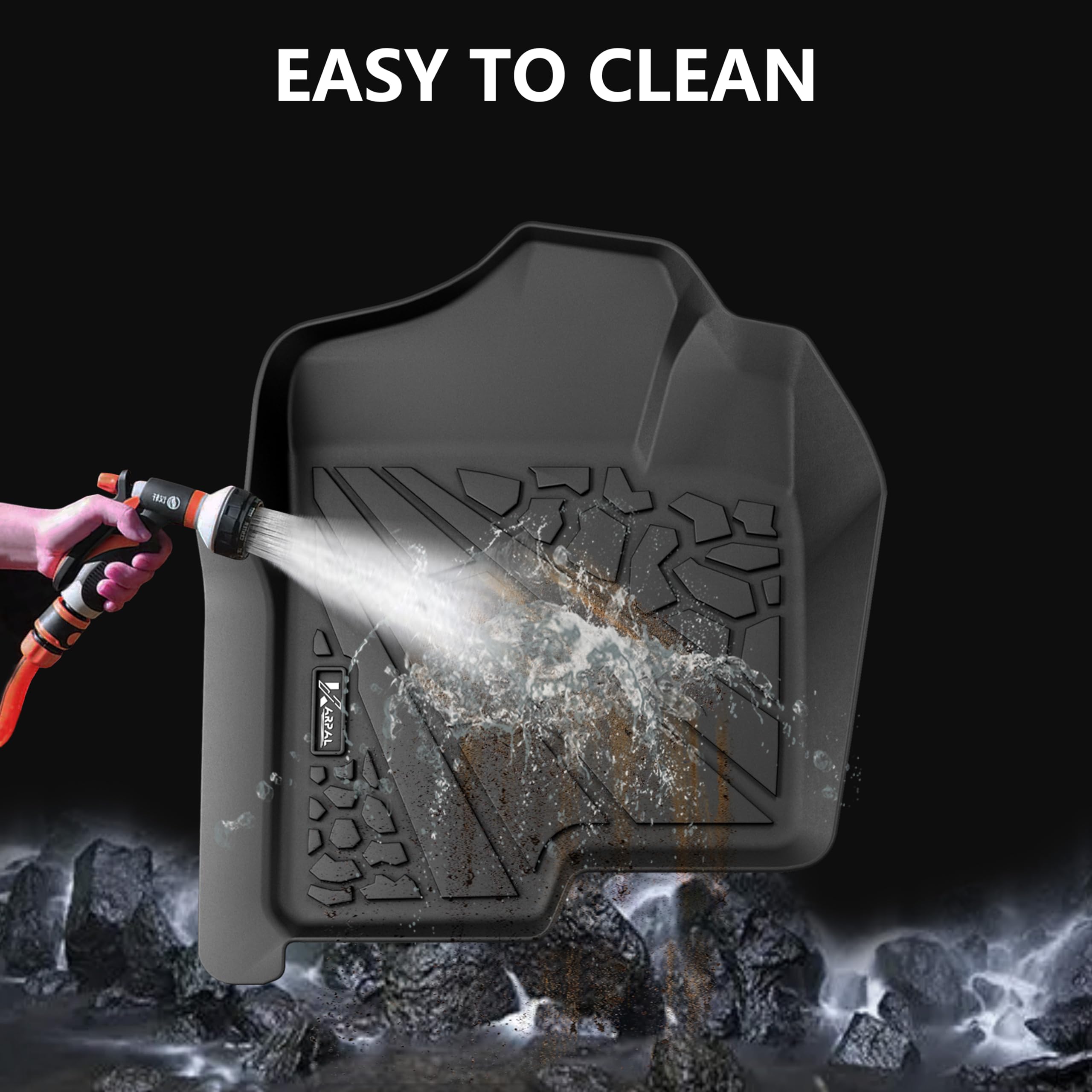 Karpal Floor Mats Fit For 2007-2013 Chevrolet Silverado/Gmc Sierra 1500 Crew Cab/ 2007-2014 2500/3500 Hd(Footwell Coverage), Tpe