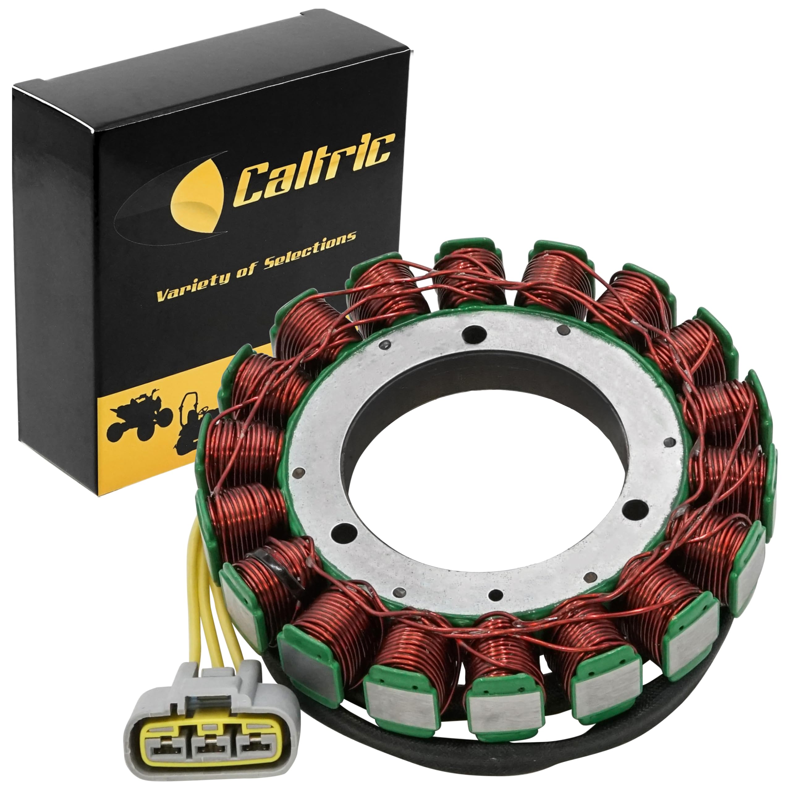 Caltric Electrical Coil Stator Compatible with John Deere Miu11412