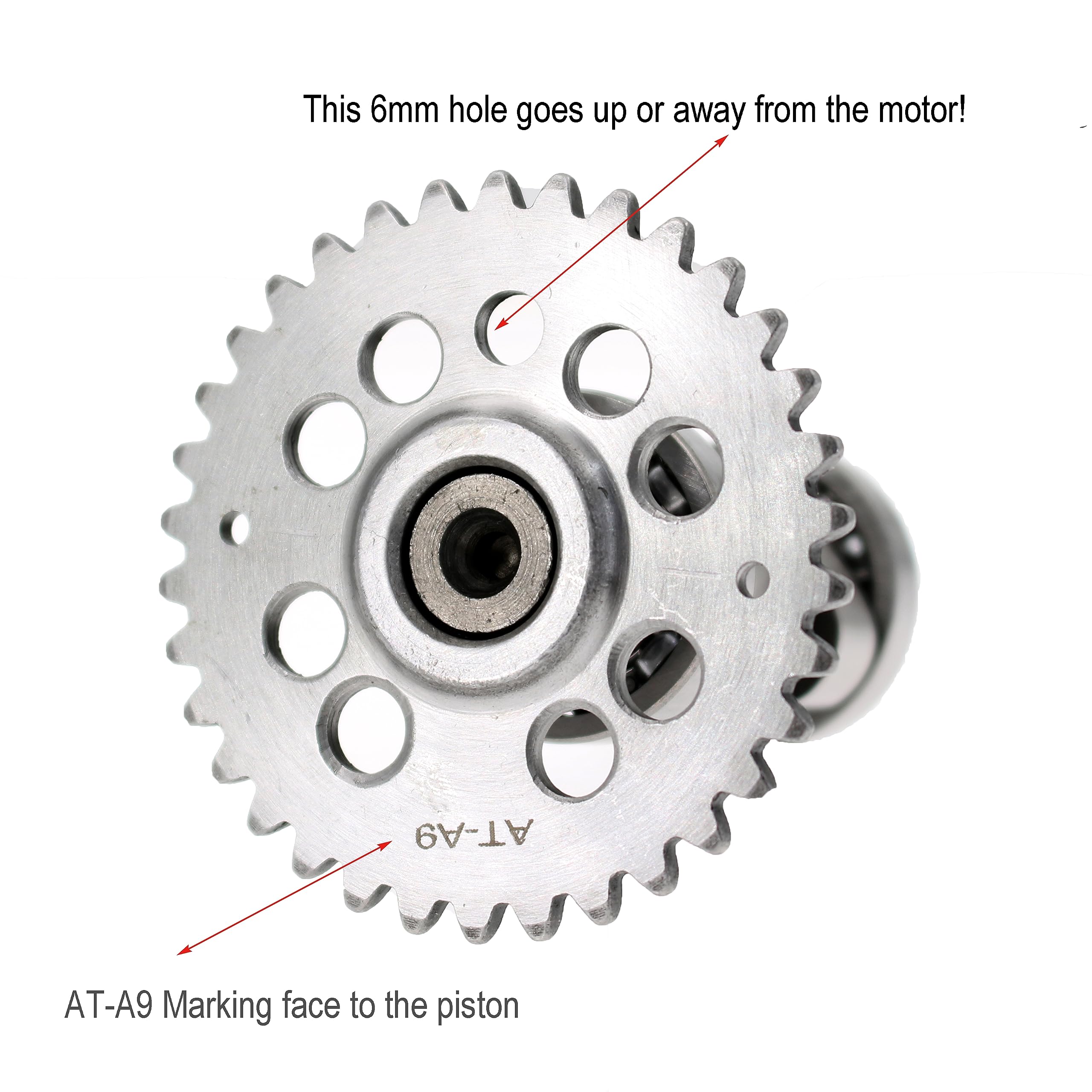 Glixal Gy6 125Cc 150Cc 160Cc 180Cc High Performance Racing Camshaft For 152Qmi 157Qmj Based Engine Scooter Moped Atv Go-Kart (A9