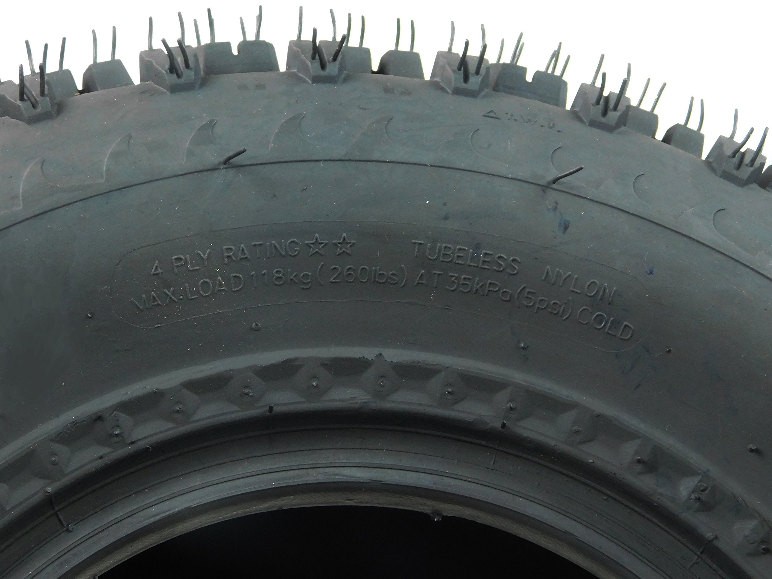 MASSFX Rear Tire Set (2x) 4ply ATV Sport Quad Tires 20X10-9 Rear Tire 20x10x9 4Ply 20 10 9 Compatible with Honda 400ex TRX 450r raptor 660 raptor 700 raptor 250 raptor 350 KFX 400 yfz 450, set of 2