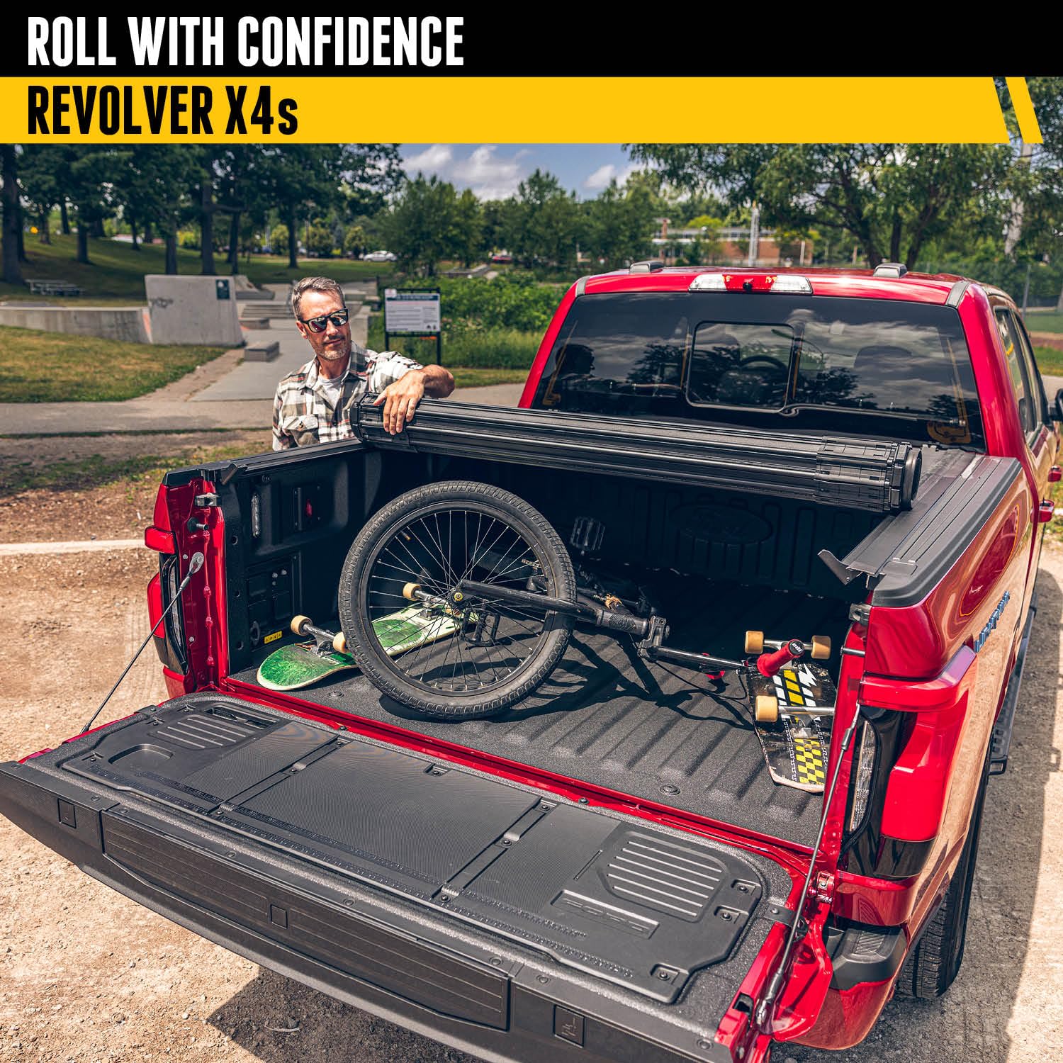Realtruck Bak Revolver X4S Hard Rolling Truck Bed Tonneau Cover | 80122 | Fits 2014 - 2018, 19 Ltd/Lgcy Chevy/Gmc Silverado/Sier