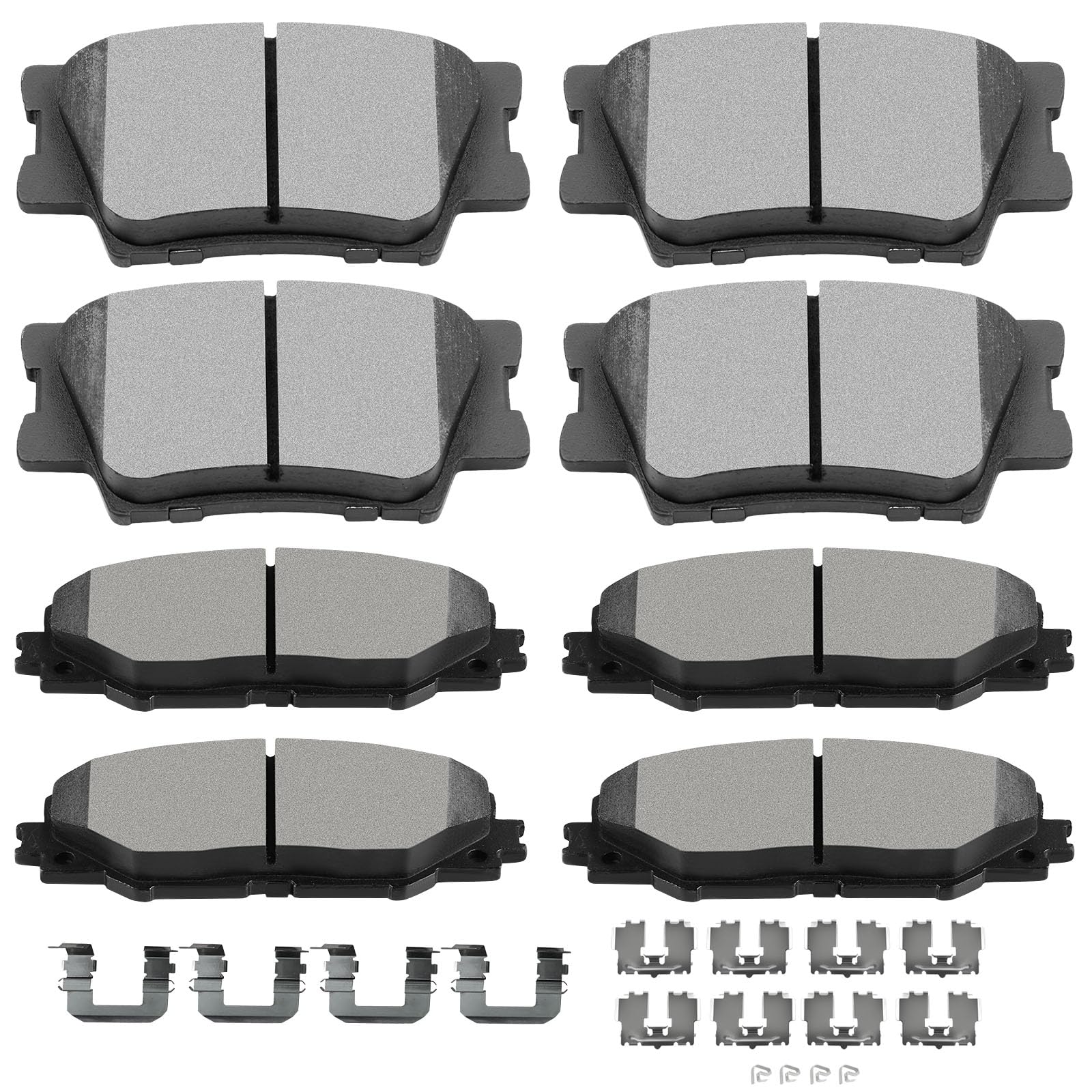 Scitoo D1211 D1212 Front Rear Ceramic Brake Pads Sets Fit For Pontiac Vibe 2009-2010,For Toyota Matrix 2009-2013,For Toyota For