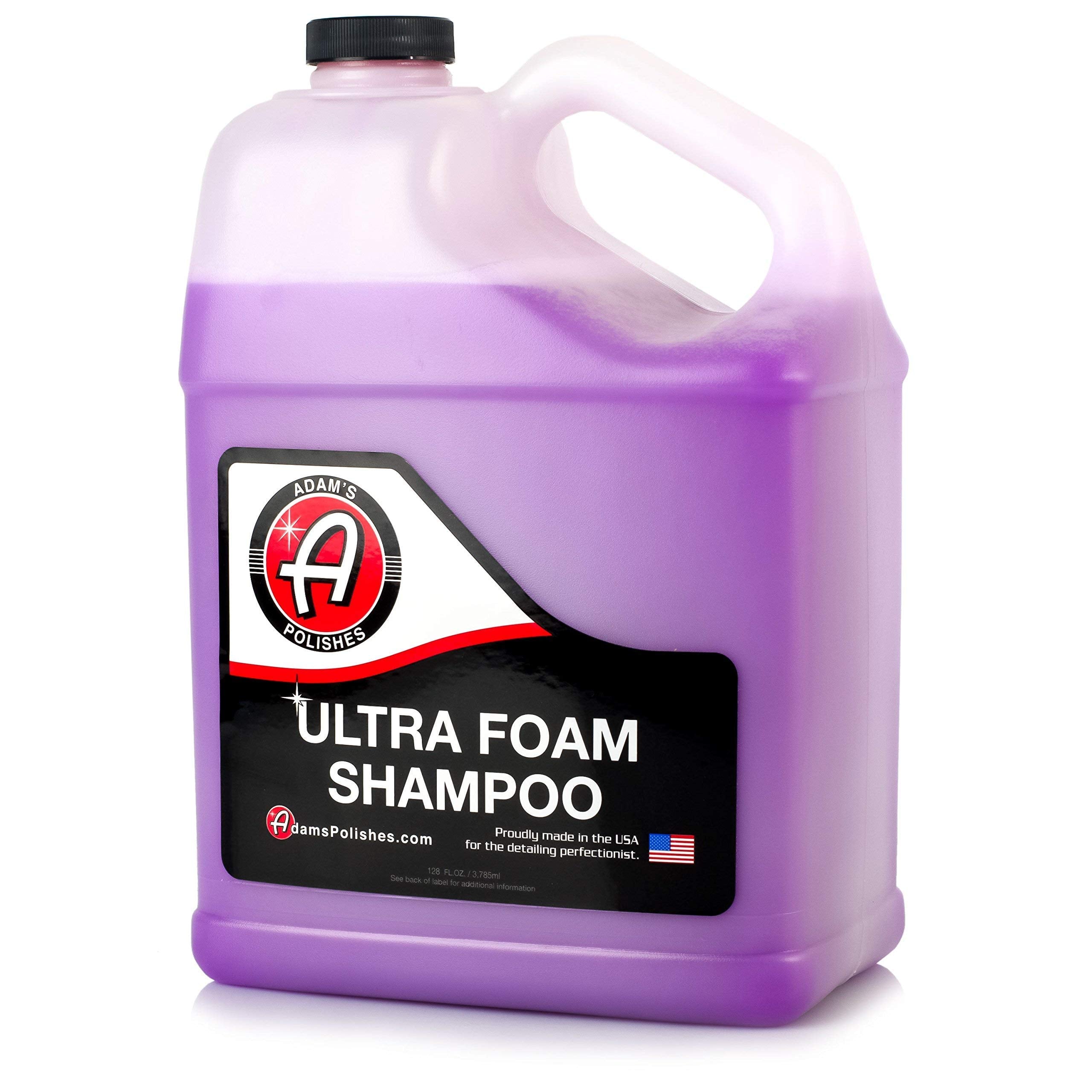 Adam'S Polishes Ultra Foam Shampoo Gallon - Our Most Sudsy Car Shampoo Formula Ever - Ph Neutral Formula For Safe, Spot Free Cleaning - Ultra Slick Formula That Wont Scratch Or Leave Water Spots