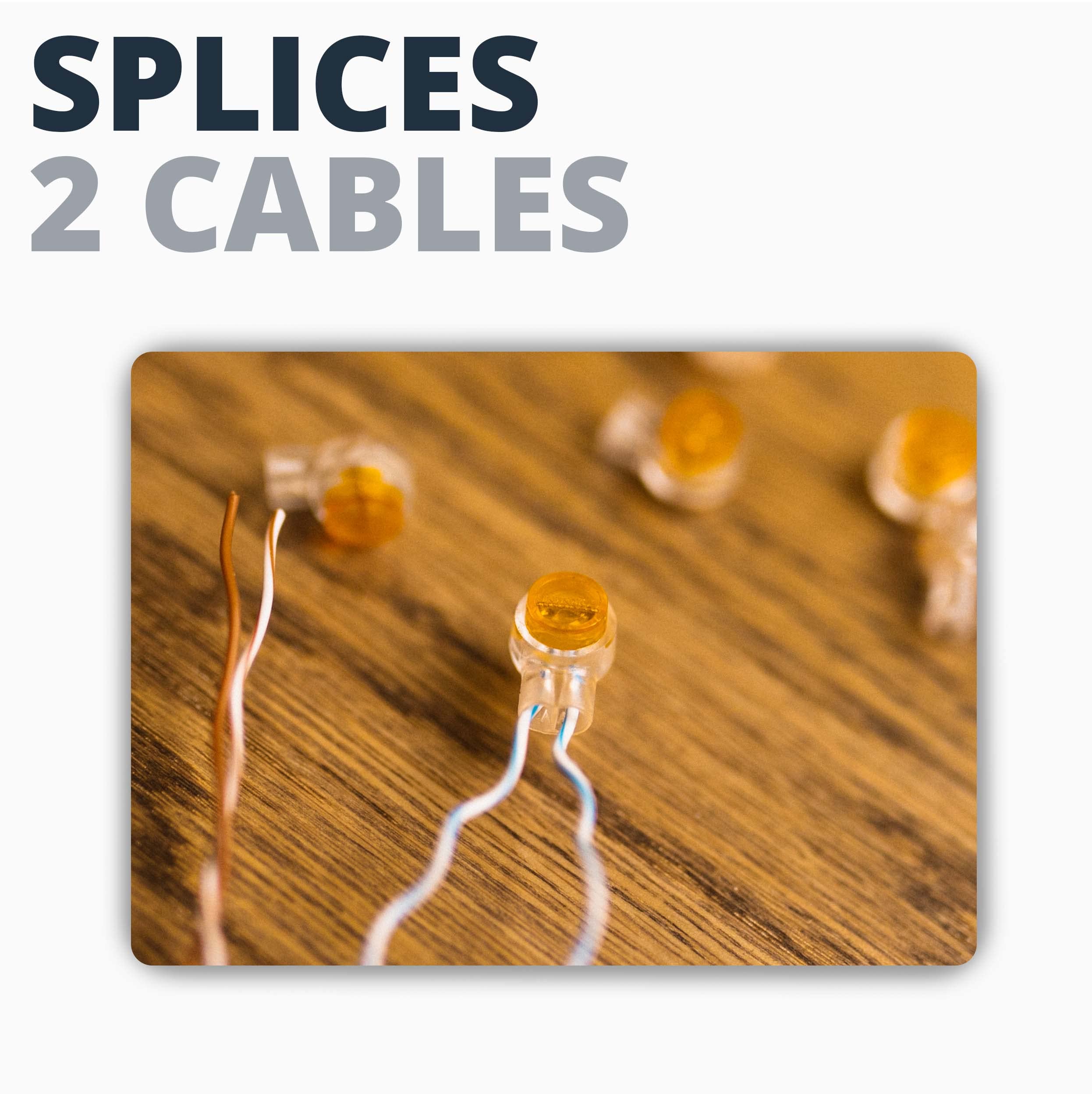 Rebuild Skills Corning UY Presslok 100pk Moisture Resistant Splice Terminals for 2 Insulated Wires, Electrical, Automotive, Oil,