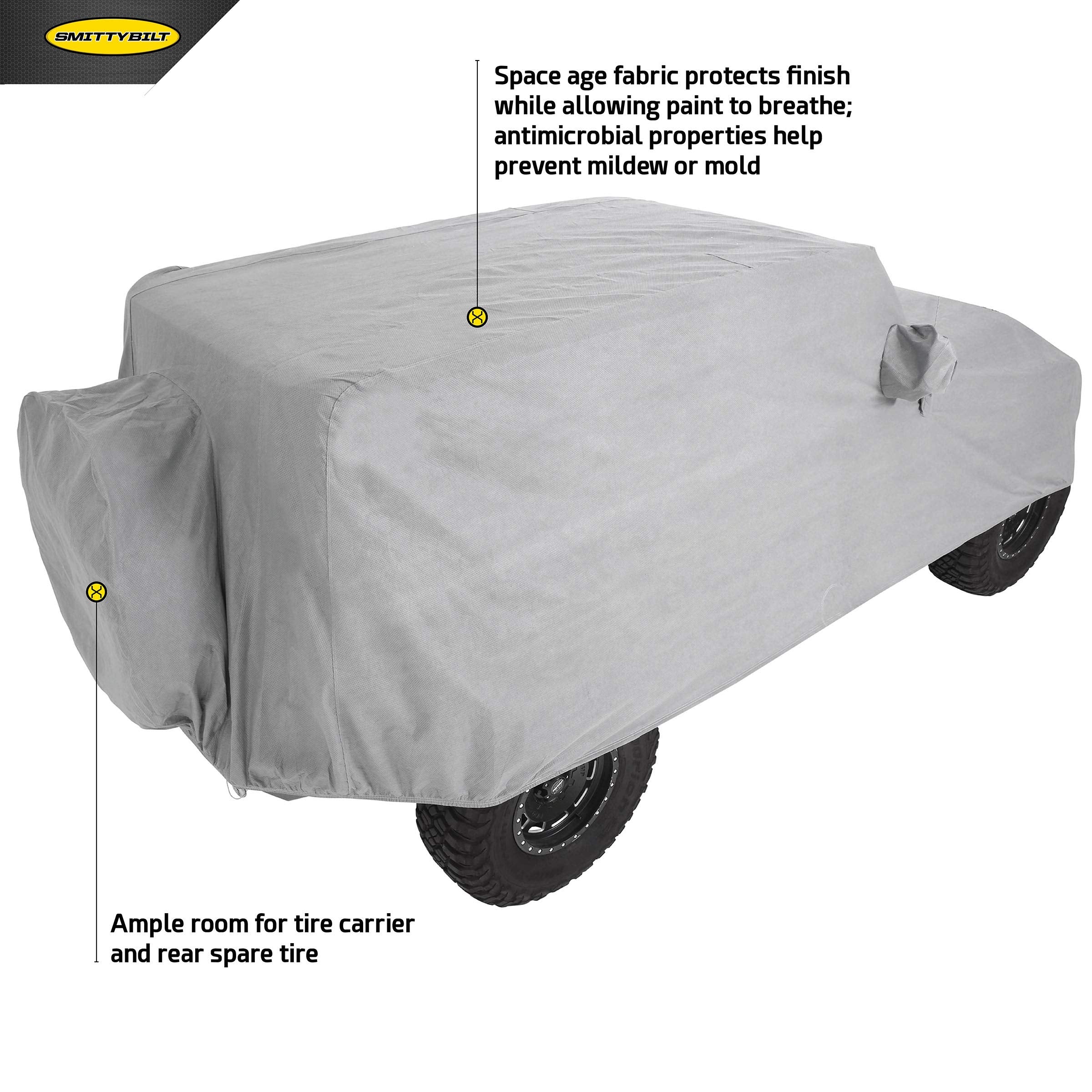 Smittybilt Full Climate Jeep Cover (Gray) - 845