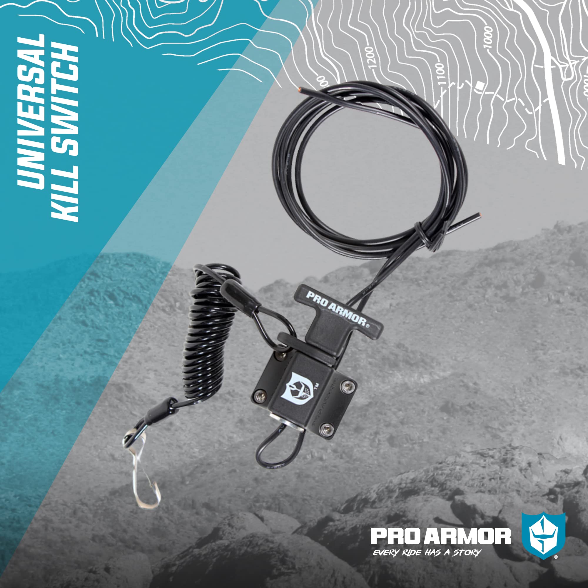 Pro Armor A040021 Pro Series Universal Kill Switch, Black