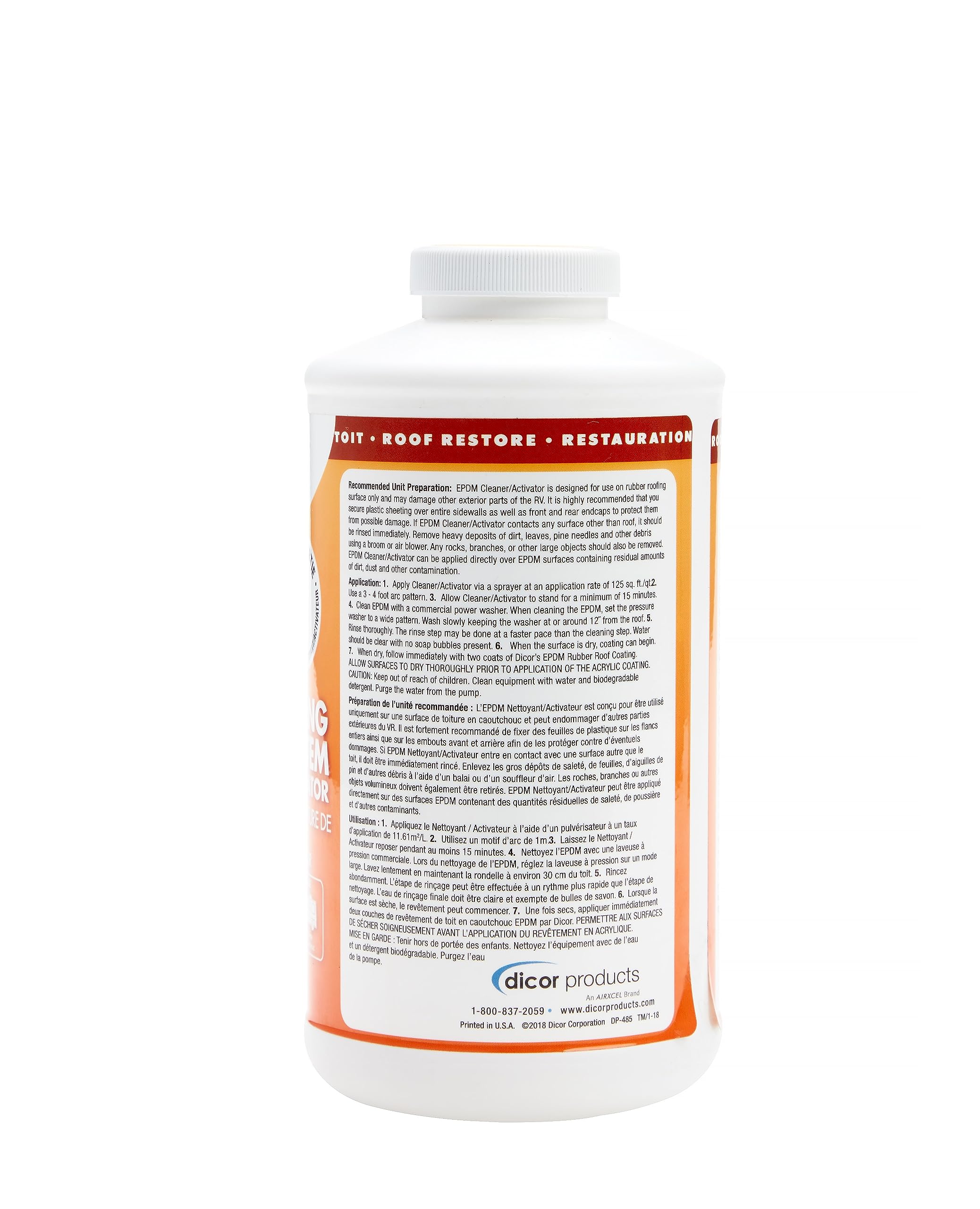 Dicor Rp-Crp-Q Epdm Rubber Roof Coating System - 1 Quart Roof Cleaner/Activator