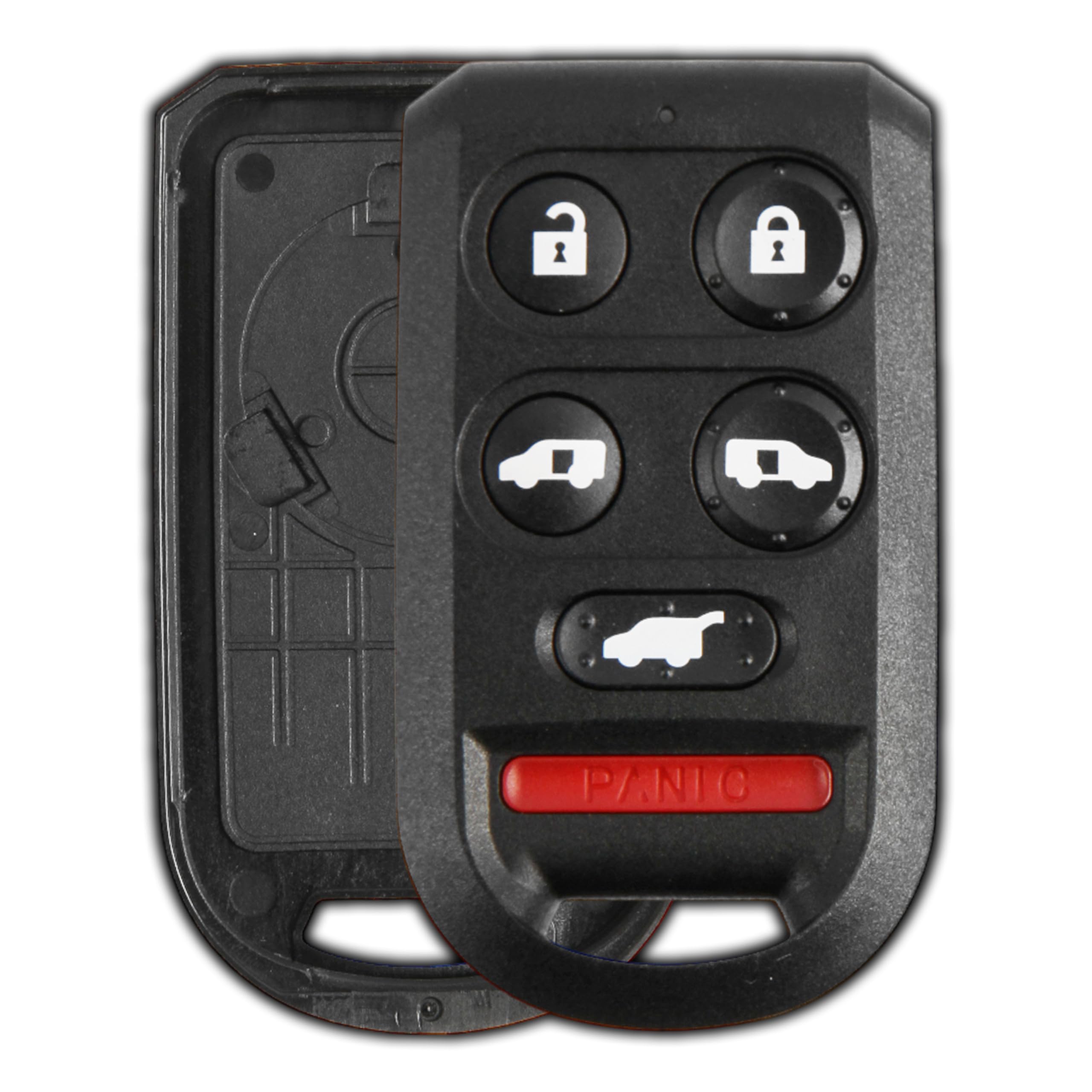 Keylessoption Key Fob Cover Case Replacement For 2005 2006 2007 2008 2009 2010 Honda Odyssey Remote Shell, 6-Button Oucg8D-399H-