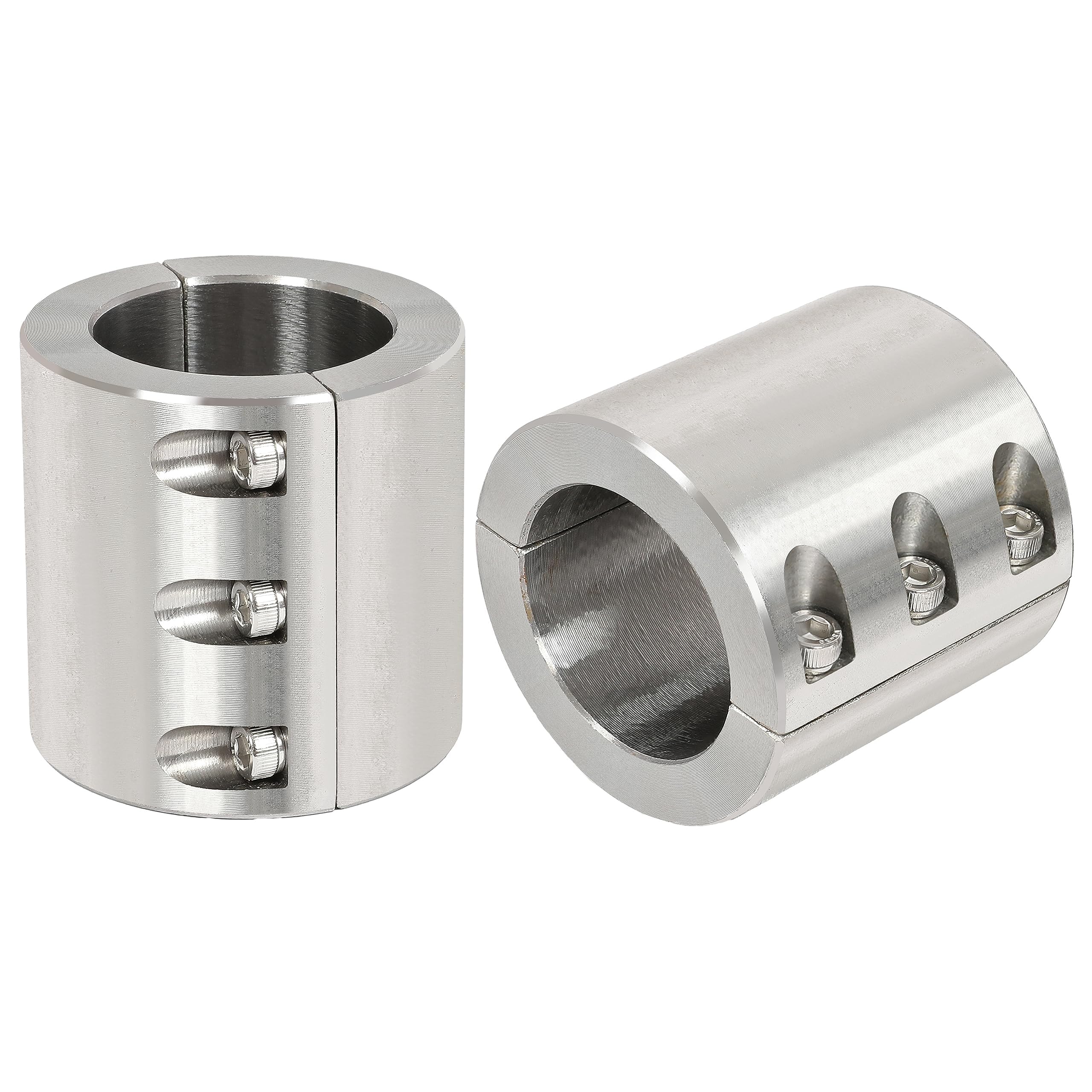 HECASA Split Collar Tube Clamp Compatible with 1-5/8 Inch OD Tube UTV Roll Bar Clamps Weldable Bolt on Roll Cage Mounts 2 Pcs