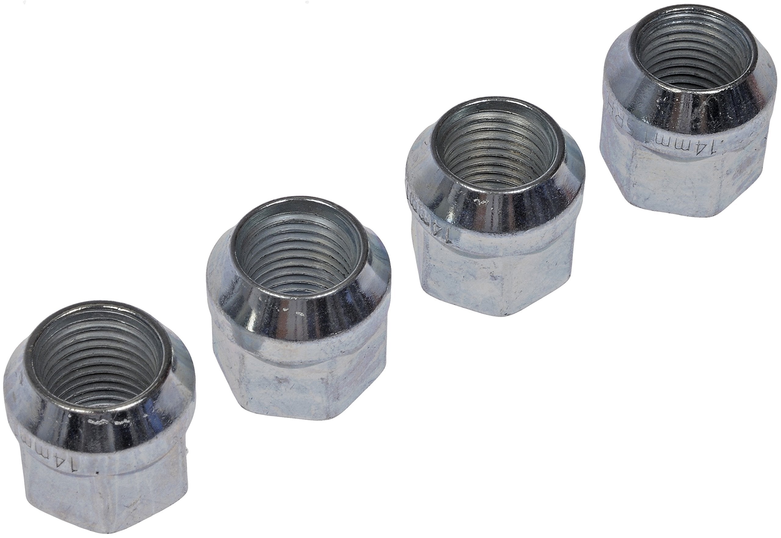 Dorman 711-606 Wheel Nut Chrome Bulge M14-1.50 Compatible with Select Models, 4 Pack
