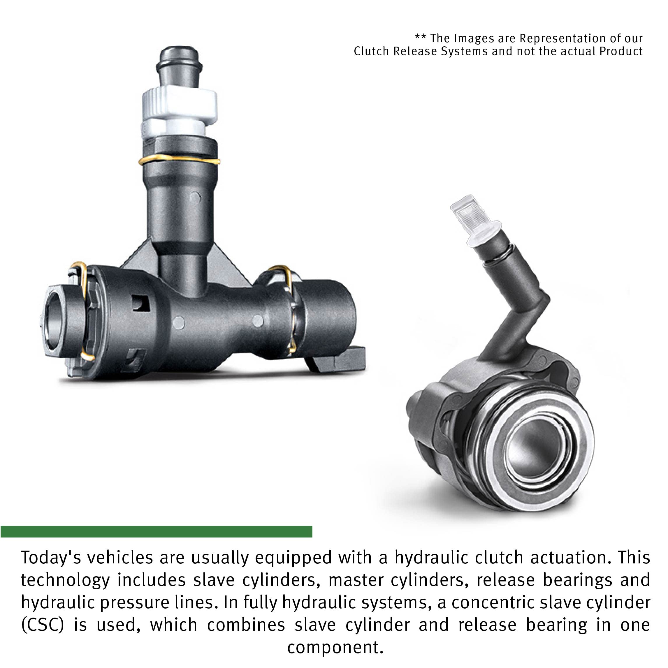 Schaeffler Luk Crs026 Pre-Filled Clutch Hydraulic Assembly, Clutch Release Replacement Parts, Clutch Hydraulics, Oem Clutch Repl
