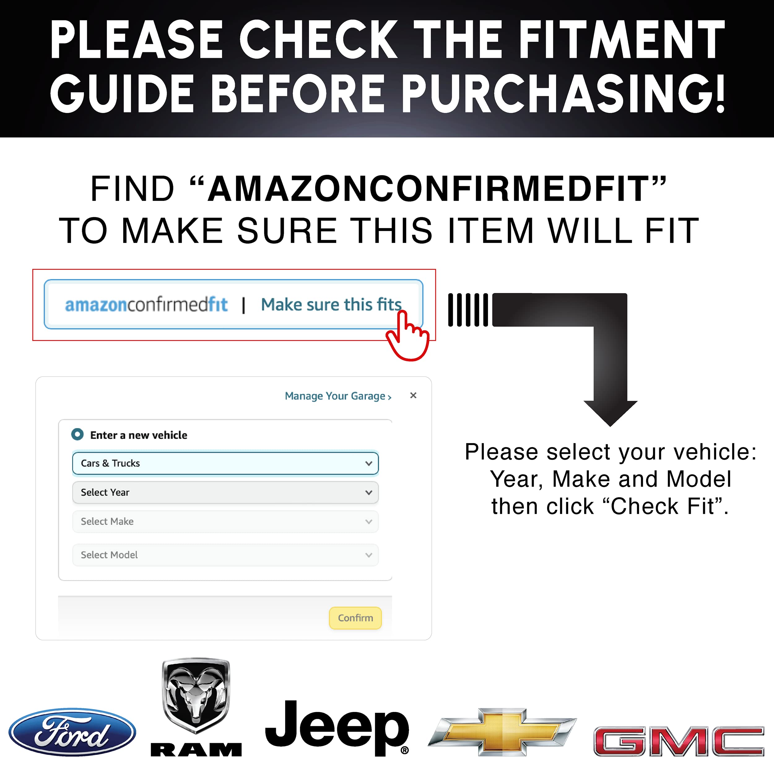 EcoAuto Universal Radio Truck Antenna (5'' Flexible) - Fit for Ford, Dodge, GMC, Chevy, Jeep (2007+) - Perfect Truck Accessories