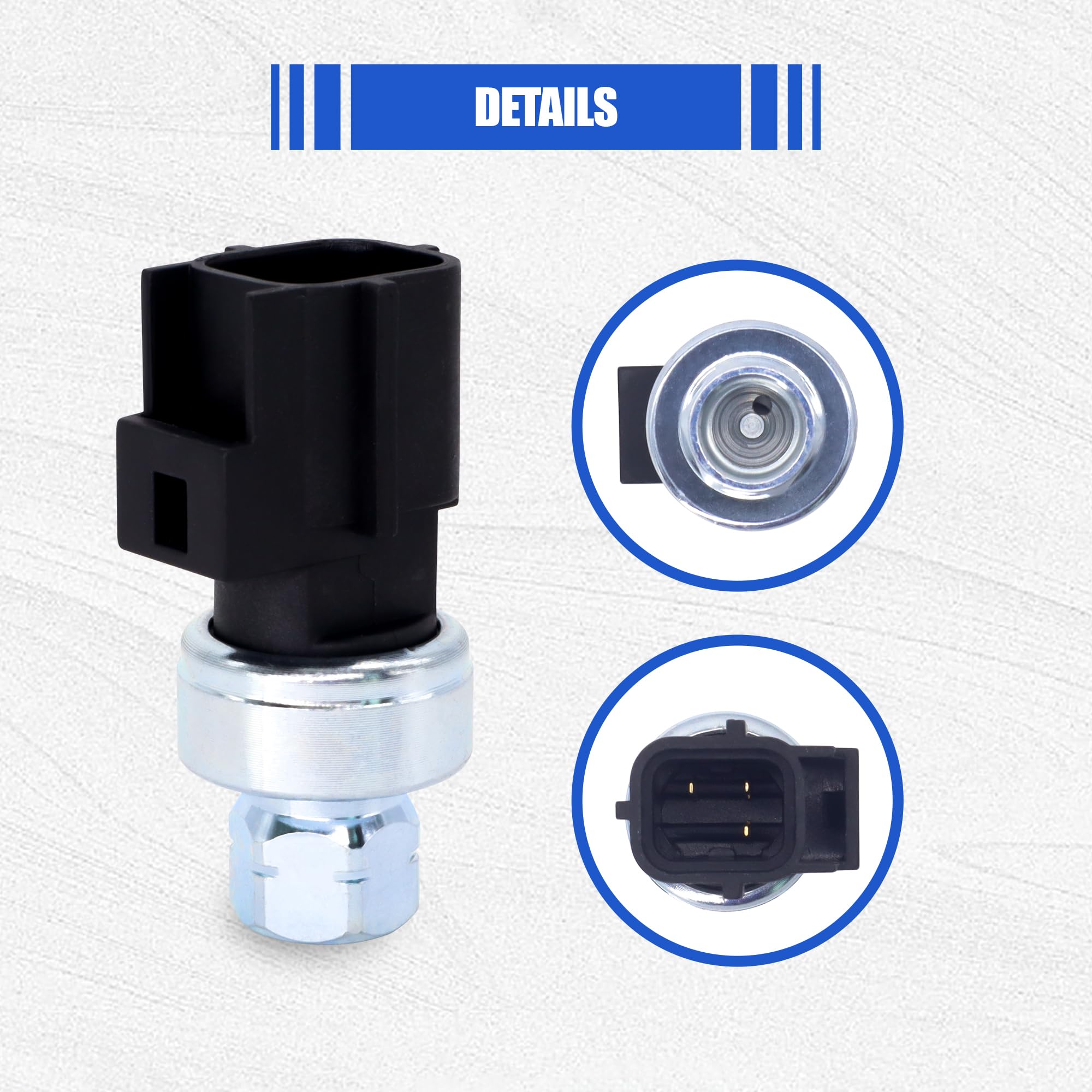 Hisport A/C Pressure Sensor Switch - Compatible With 2002-2008 Dodge 2002-2004 Jeep Replaces 5073617Aa 5072138Aa 5072384Aa
