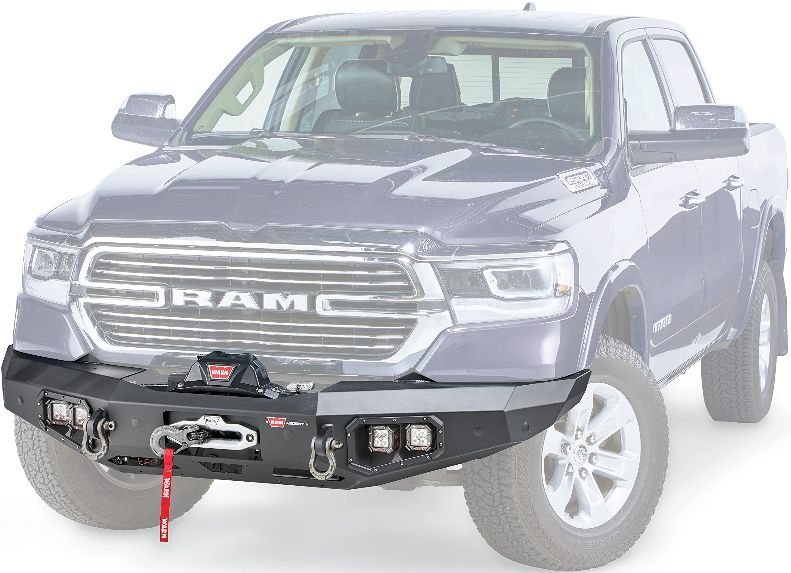 Warn 103638 Ascent Front Bumper, Fits: Dodge Ram 1500 Trucks (2019-2021)