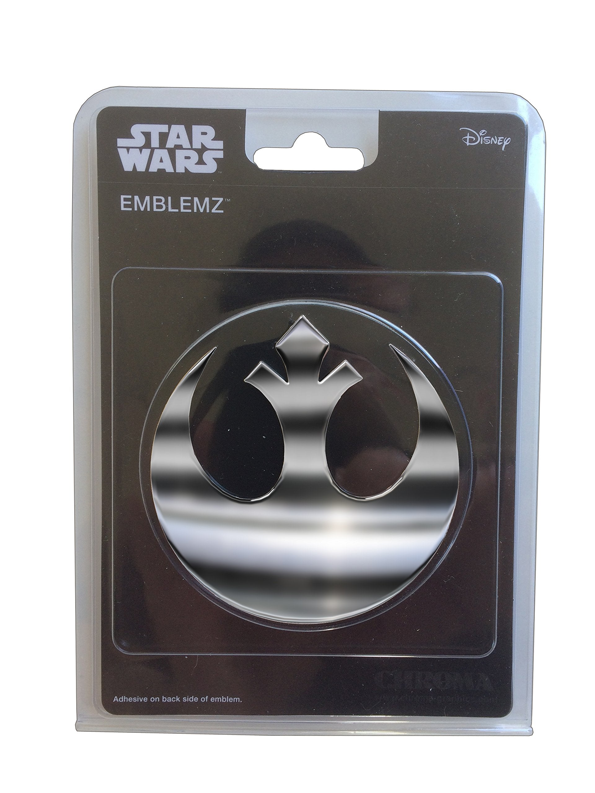Chroma 041522 Star Wars Rebel Badge Chrome Injectn Molded Emblem, 1 Pack