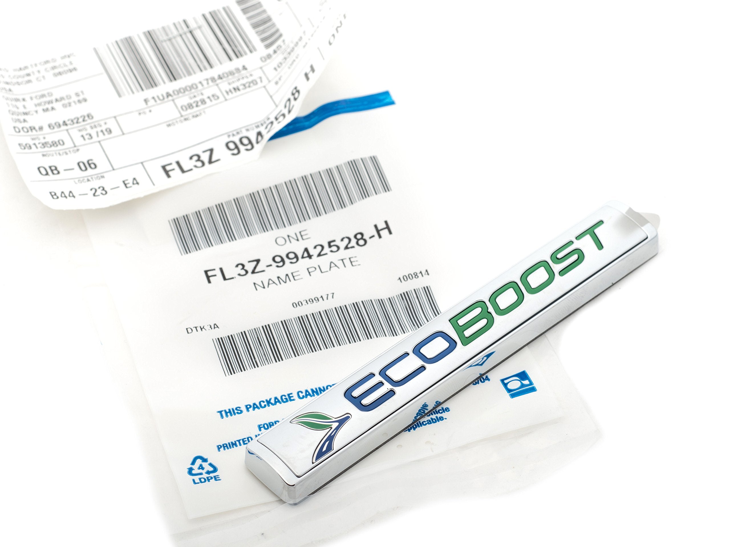 2015 2016 Ford F-150 Chrome Ecoboost Front Door Tailgate Emblem Oem Fl3Z9942528H