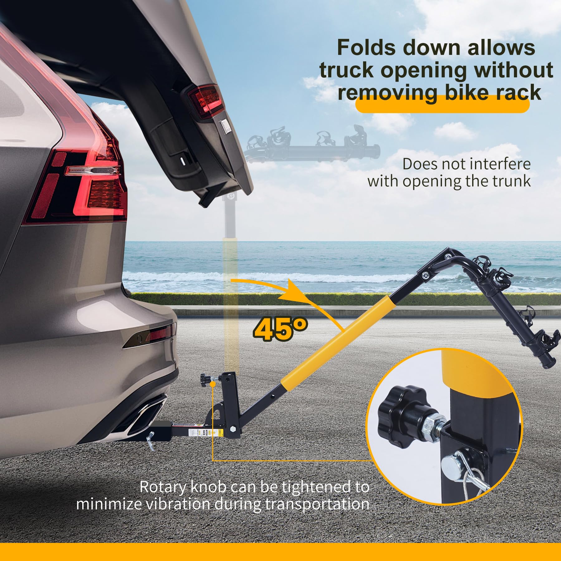 Maxxhaul 50025 Hitch Mount 2 Bike Rack For Cars, Trucks, Suv'S, Minivans - 100 Lb. Capacity