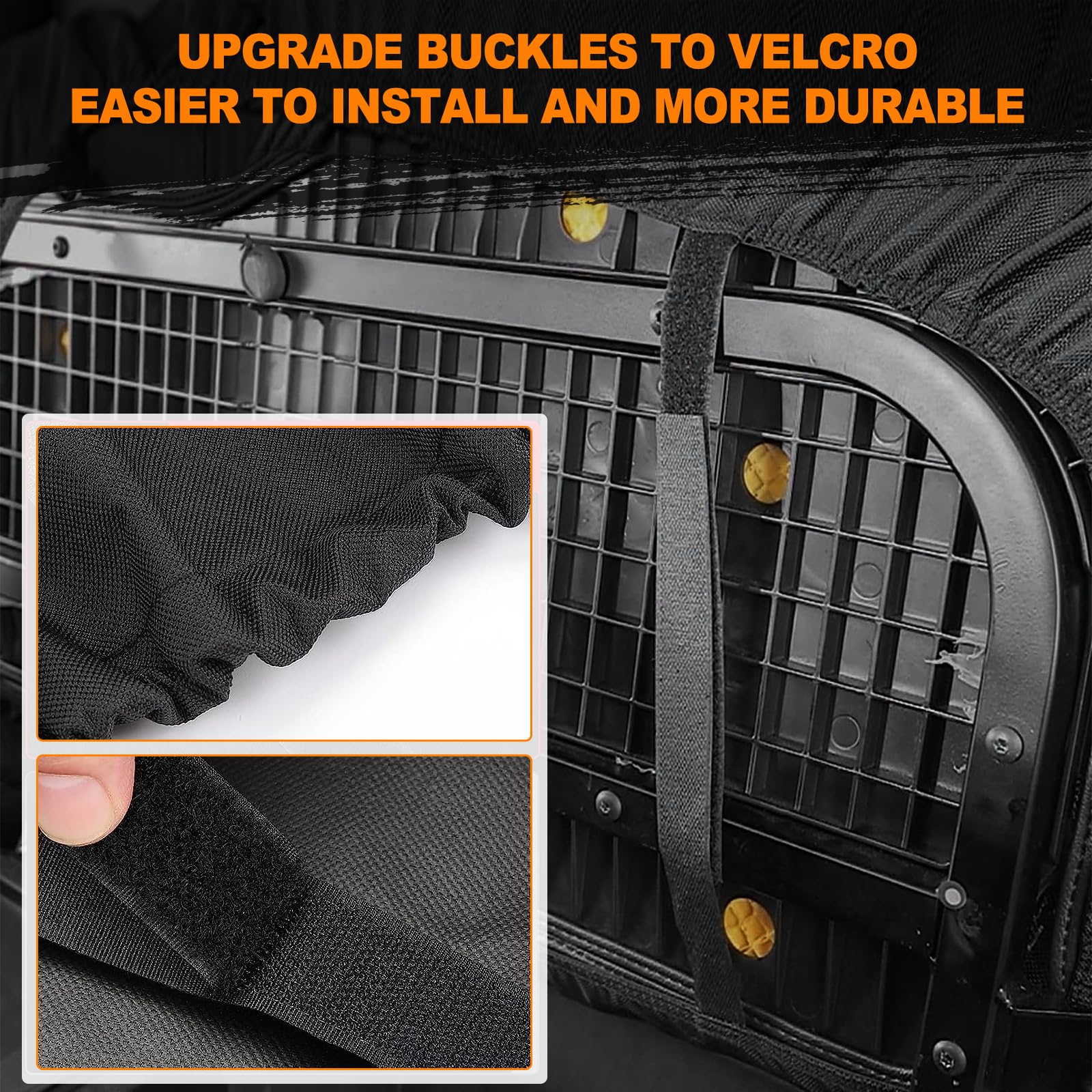 Bordan Utv Seat Cover For 2016-2024 Can Am Defender Dps Max 6X6 Pro Split Bench Dustproof Seats Cover, Heavy Duty 1680D Waterproof Full Protection Outdoor Seat Cover Set(8 Pcs)