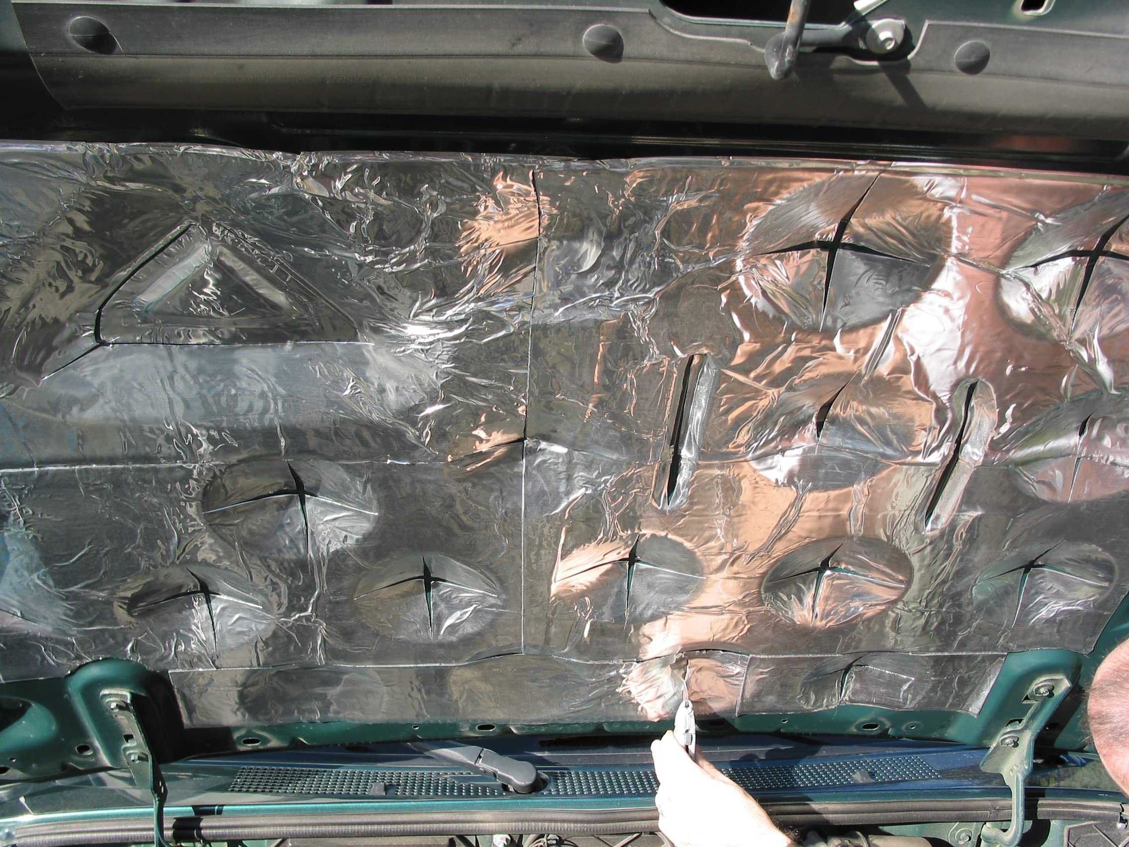 50100 Hoodliner Kit - (6) 12'' X 23'' Heavy Silver Ultra Sheets - 11.5 Square Feet