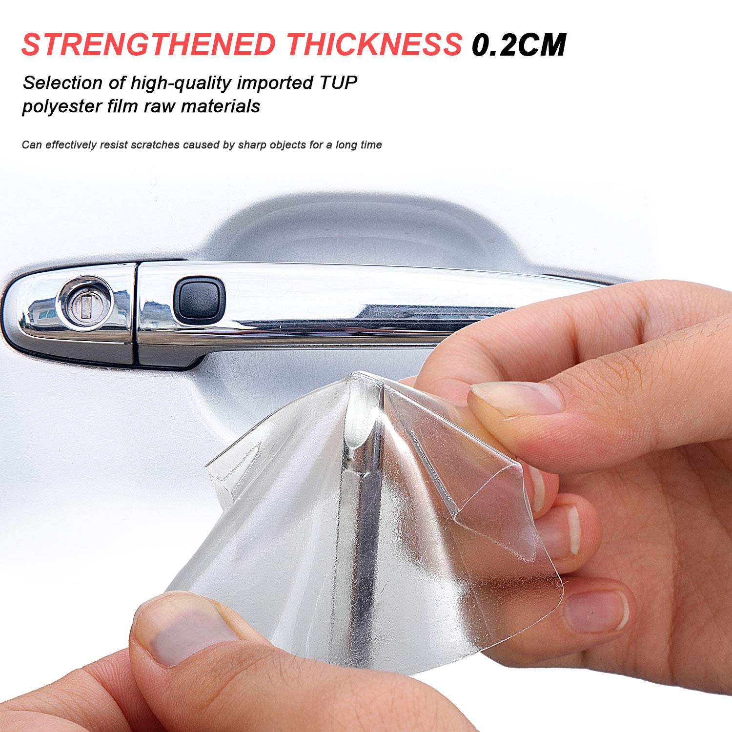 Car Door Handle Cup Protector Clear Car Door Handle Scratches Protective Films For Vehicles Transparent Paint Scratch Protection