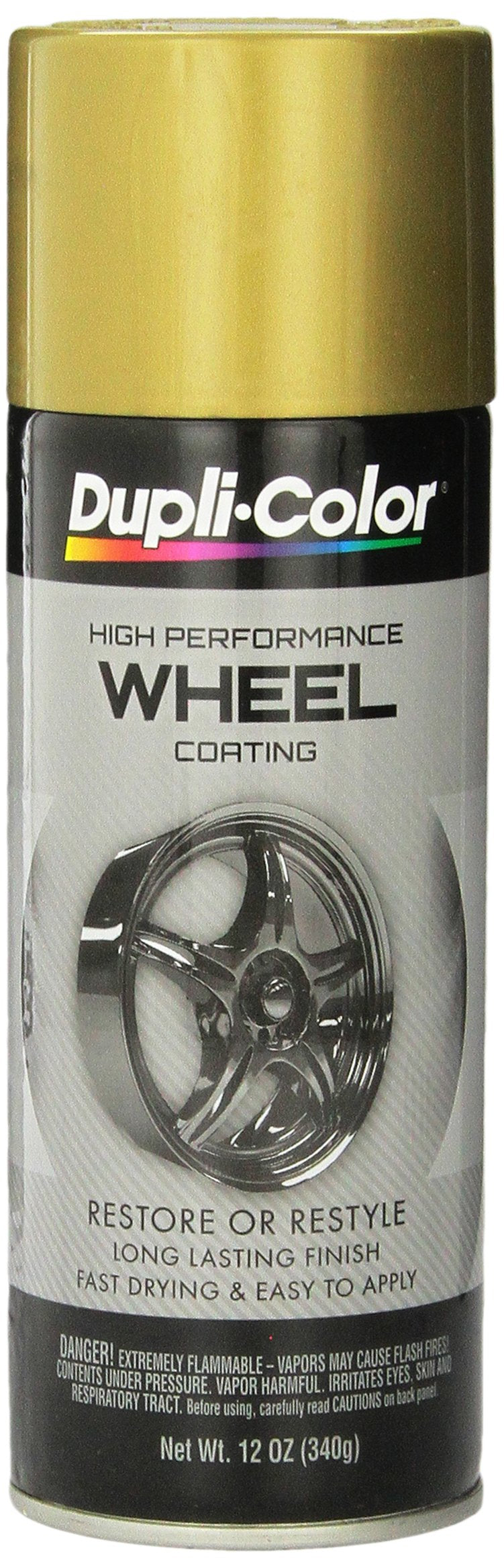 Dupli-Color Hwp107 High Performance Wheel Paint - Gold - 12 Oz Aerosol Can