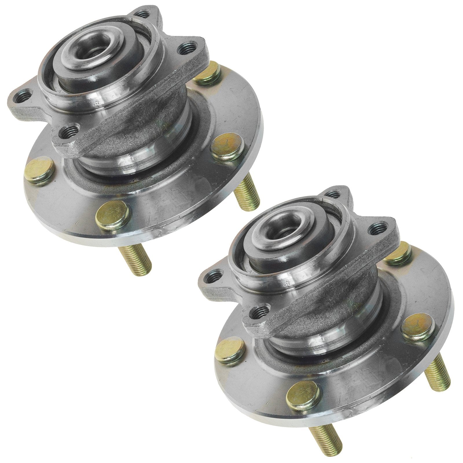 Trq Rear Wheel Hub Bearings Assembly Set Compatible With 2005 Mitsubishi Eclipse 2004-2008 Galant